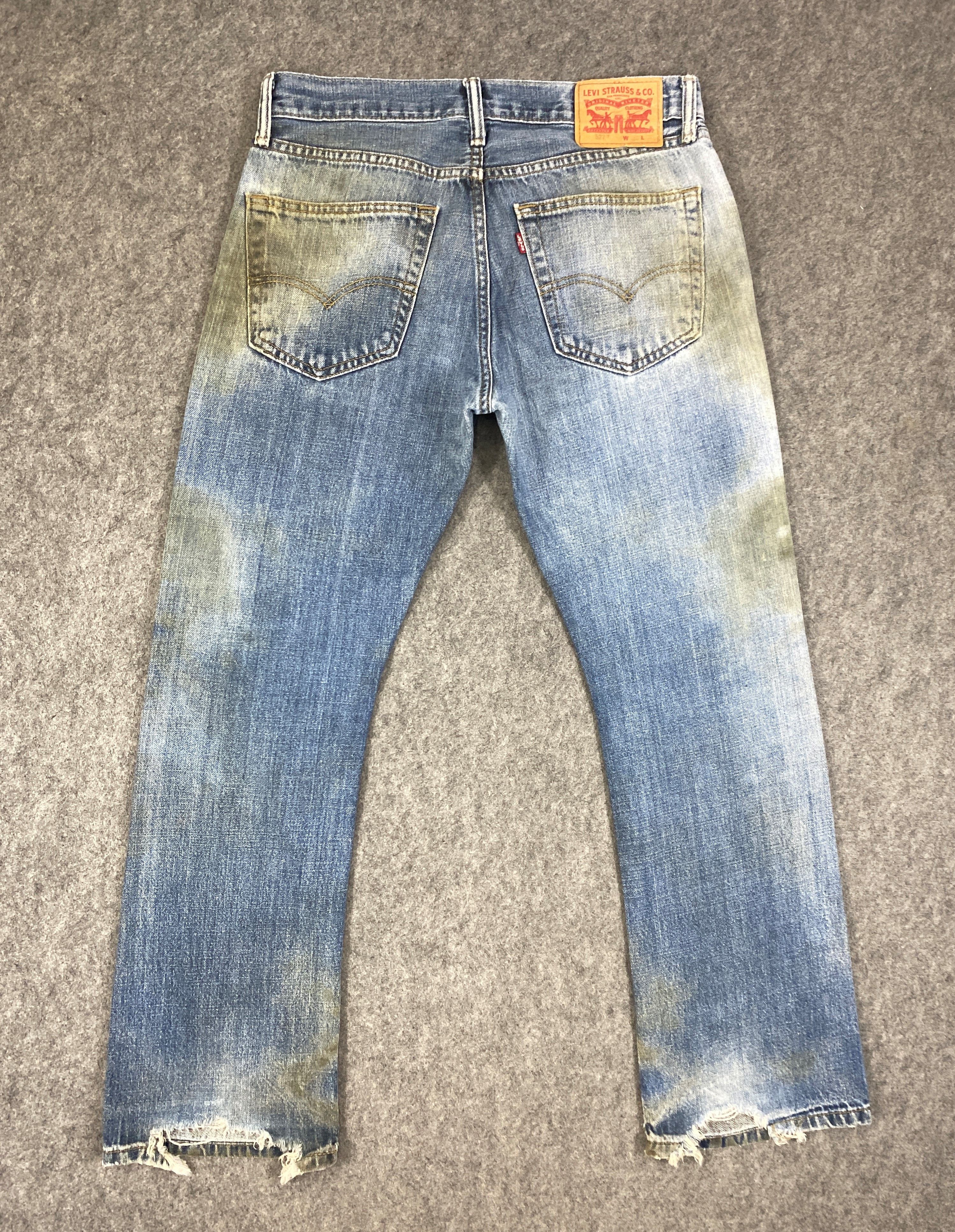 Levi's Dirty Faded Blue Vintage Levis 527 Flare Jeans 32x29 -JN3204 Size US 32 / EU 48 - 2 Thumbnail