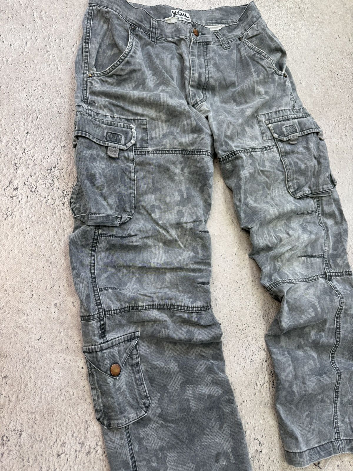 20471120 × Japanese Brand BANDAGE PARACHUTE JUNYA WATANABE STYLE CARGO PANTS JEANS Y2K Size US 32 / EU 48 - 3 Thumbnail