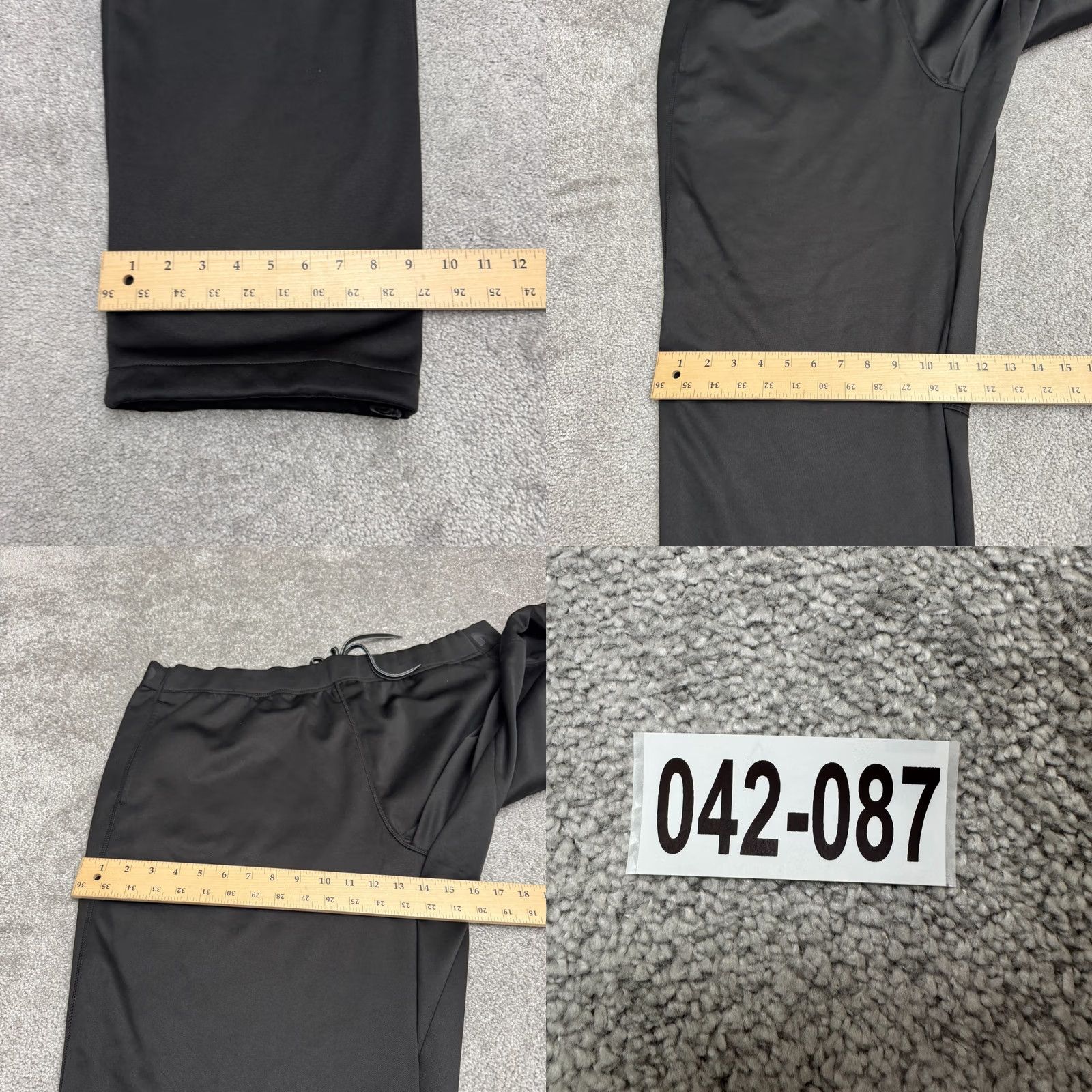 Vintage AND1 Tech Fleece Track Pants Mens 3XL Black with Pockets - Straight Leg, Fleece, Regular Fit, Polyester, Casual Activewear Size US 39 - 10 Thumbnail