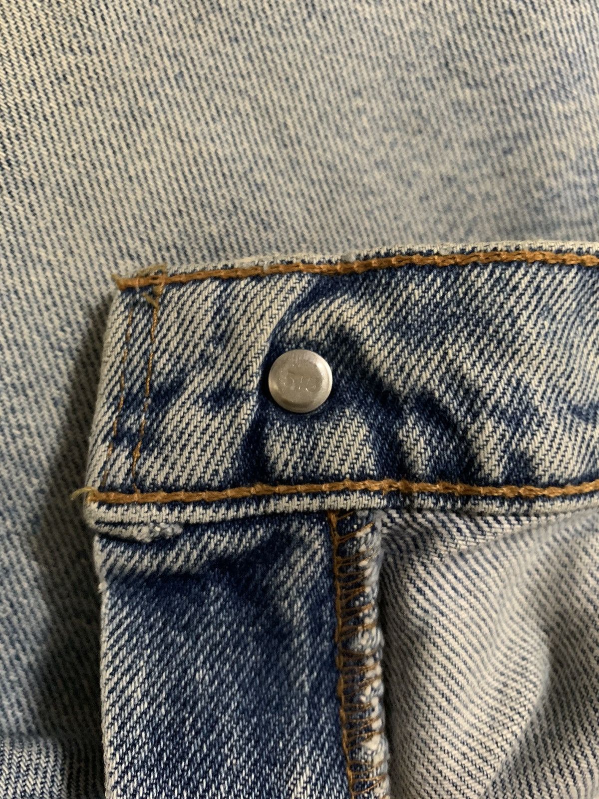 Levi's Vintage 80s Levis 550 Orange Tab Rusty Wash Distressed Jeans Size US 31 - 5 Thumbnail