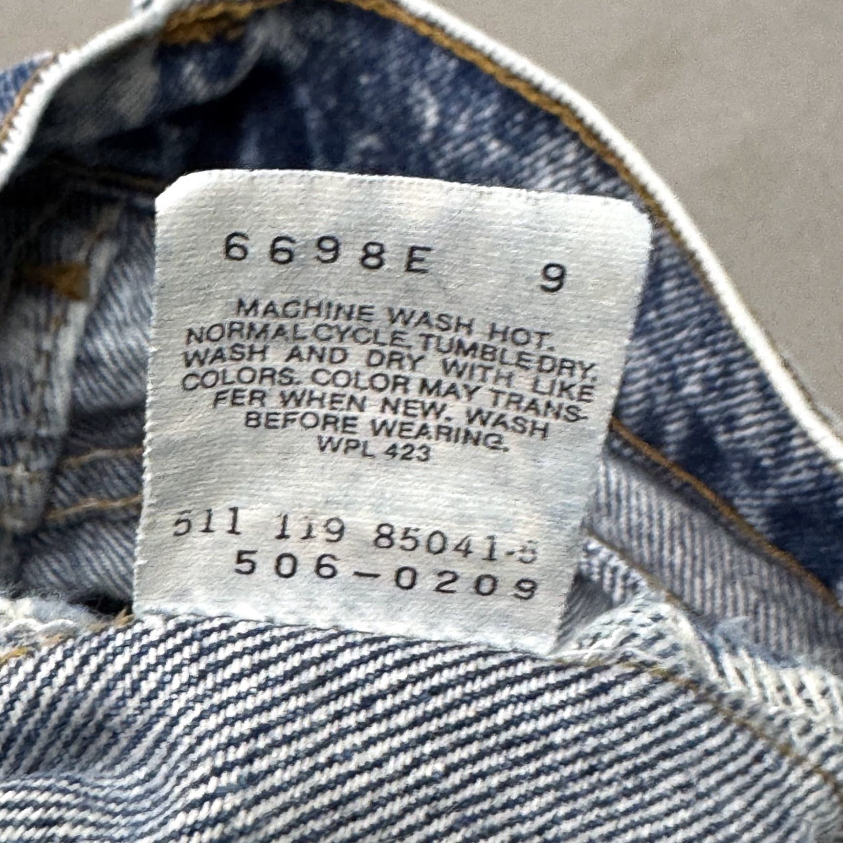Levi's VINTAGE Levi's Jeans Men 30x29 Blue 90s Acid Wash Made USA Pants 506 Levi's 500 Series Jeans 90s USA Mens Size US 32 / EU 48 - 5 Thumbnail