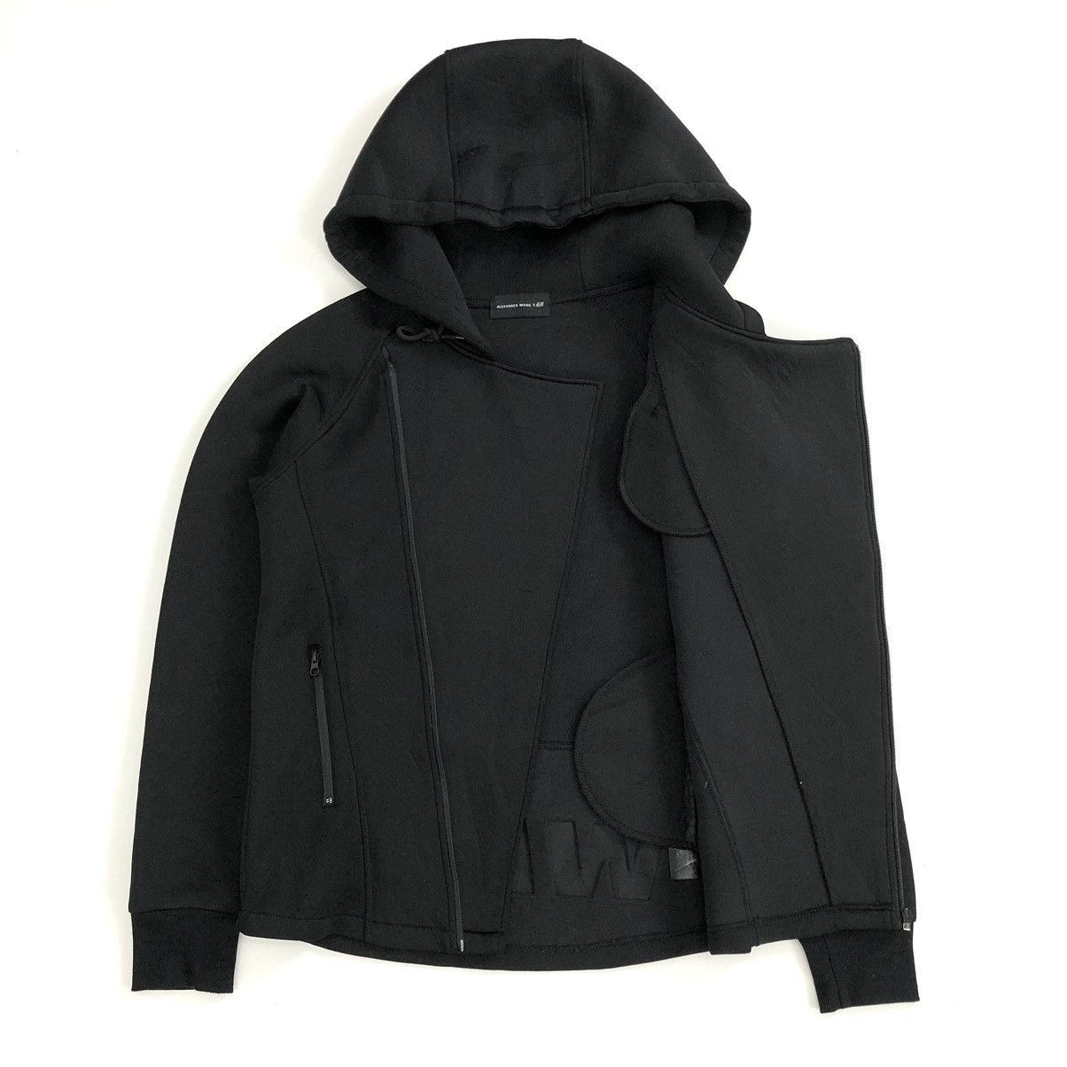 Alexander Wang × H&M Rare🔥 Alexander Wang x H&M Scuba Acymmetric Zip Hoodie Size US M / EU 48-50 / 2 - 2 Thumbnail