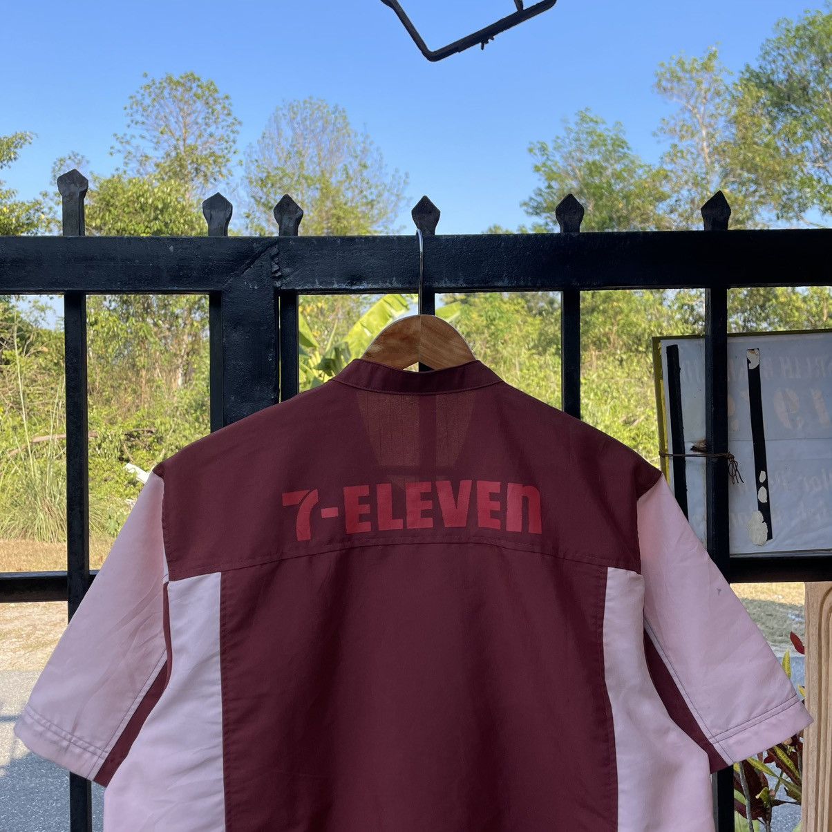 Japanese Brand 🔥Seven Eleven Big Logo Full Zipper Uniform Work Shirts Size US M / EU 48-50 / 2 - 2 Thumbnail