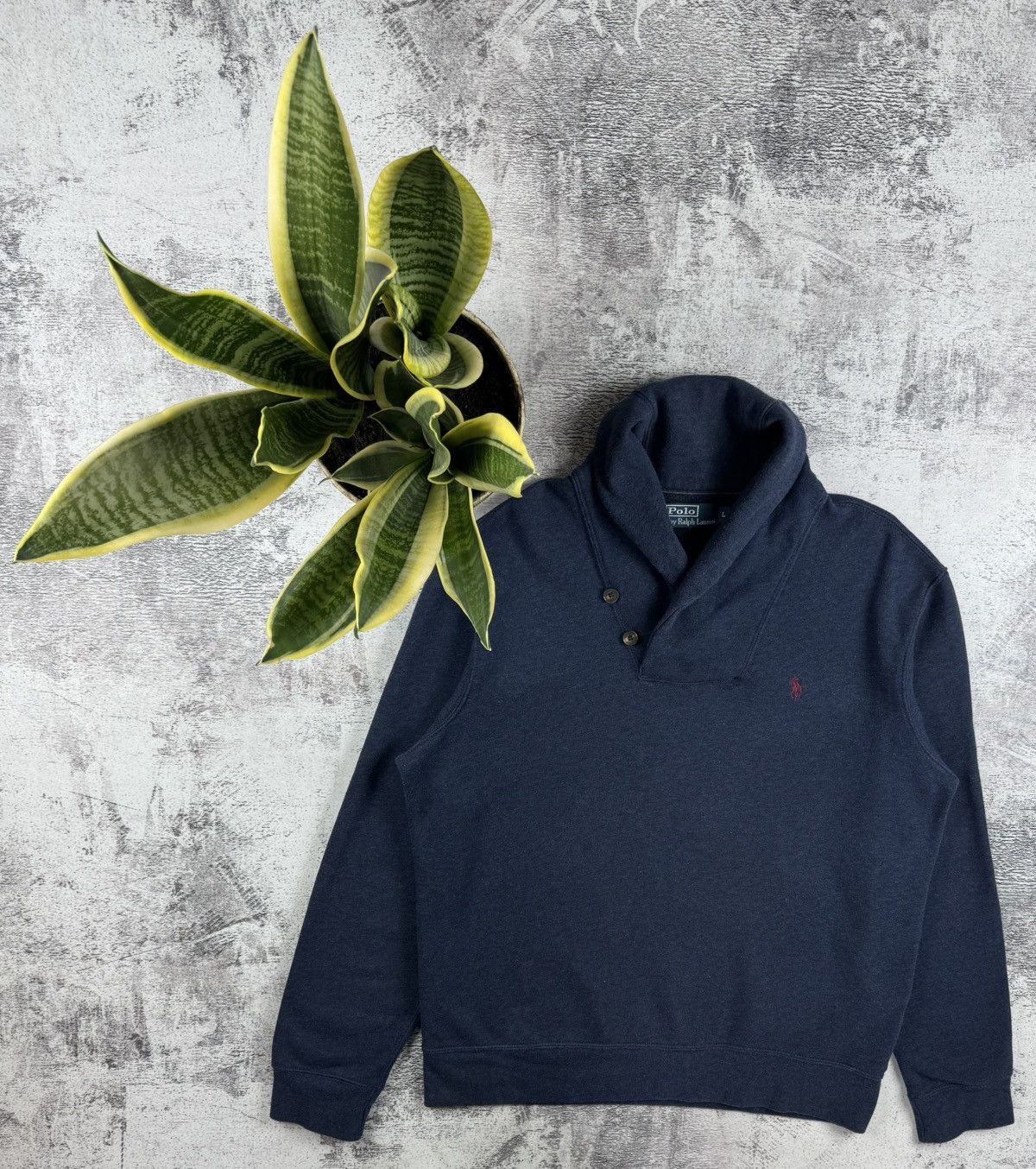 Polo Ralph Lauren Ralph Lauren Cowl Neck Cardigan Collar Sweatshirt Pullover Size US L / EU 52-54 / 3 - 1 Thumbnail