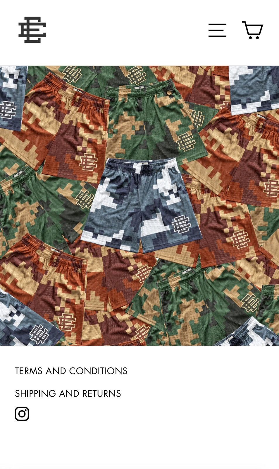 Eric Emanuel EE Basic Short Digi Camo Brown XLARGE Size US 36 / EU 52 - 12 Thumbnail