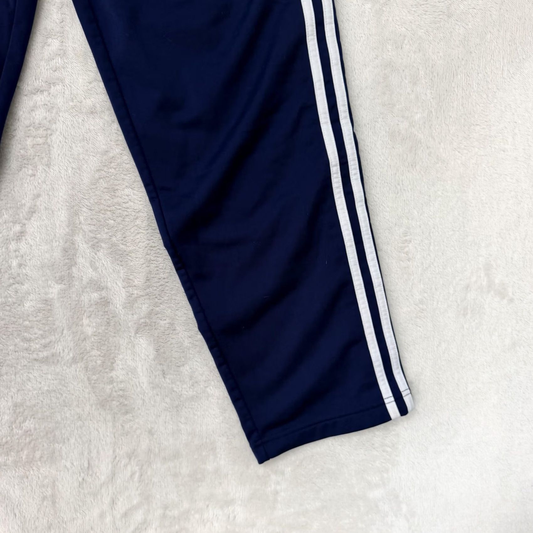 Adidas Adidas Track Pants Mens Medium 30x30 Blue 3 Stripe Tearaway Zip Pocket Pockets Side Stripe KnIT Knit Elastic Waist Tapered Regular Pants Mens Size US 31 - 3 Thumbnail