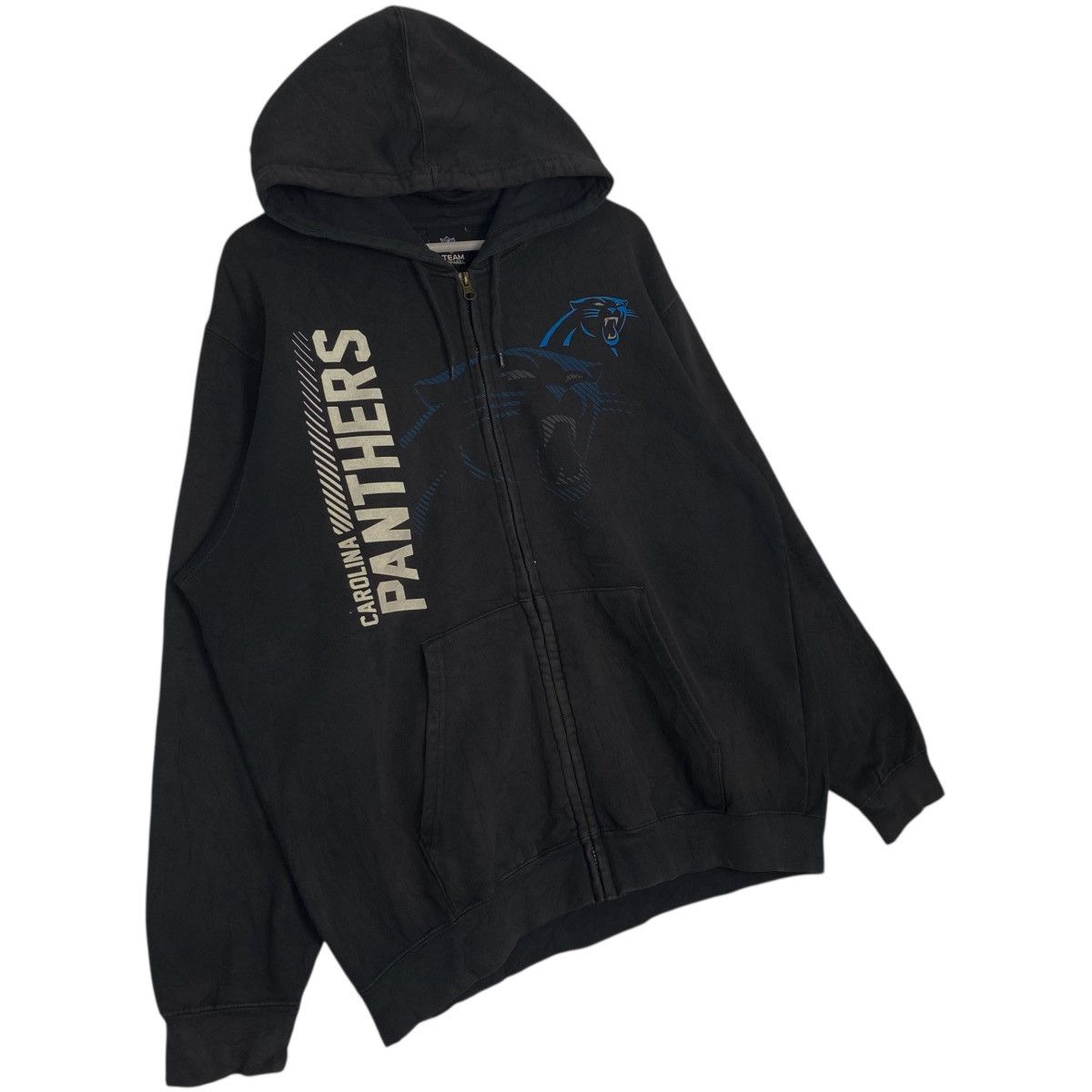 Vintage Vintage Carolina Panthers Full Zip Hoodie Sweater Black Sz L Size US L / EU 52-54 / 3 - 3 Thumbnail