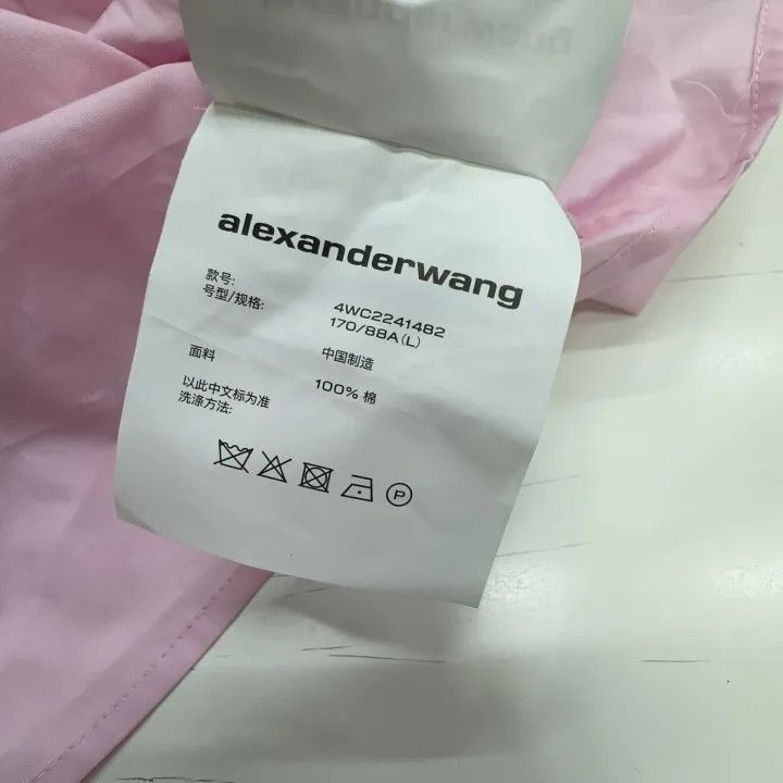 Alexander Wang Alexander Wang Pink Long Sleeve Button-Up Shirt - Size L / US 10 / IT 46 - 4 Thumbnail