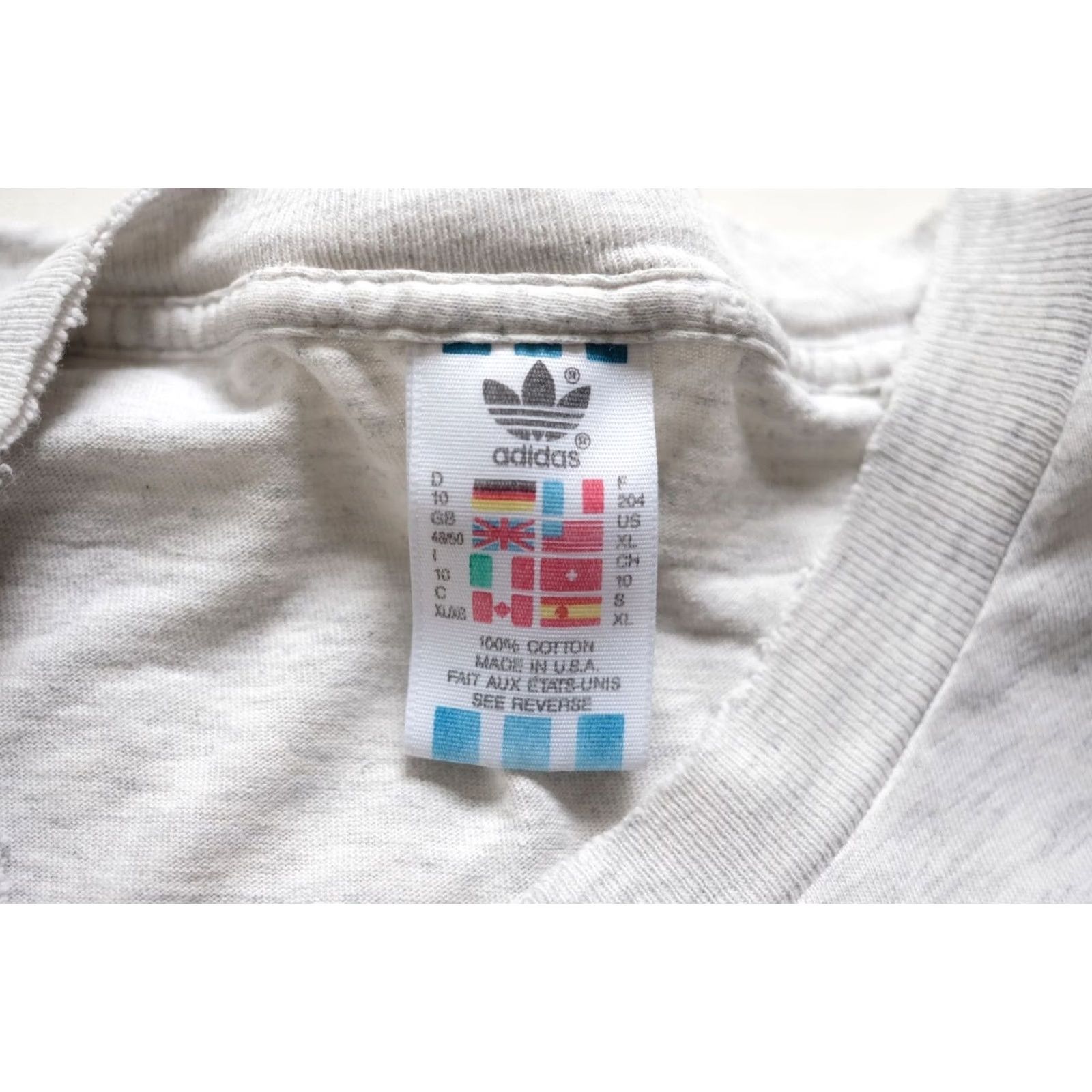Adidas VINTAGE adidas USA MADE VTG 80s RETRO GRAPHIC T SHIRT XL Gray Cotton Short Sleeve Crew Neck Men 1990s 80s Theme Size US XL / EU 56 / 4 - 7 Thumbnail