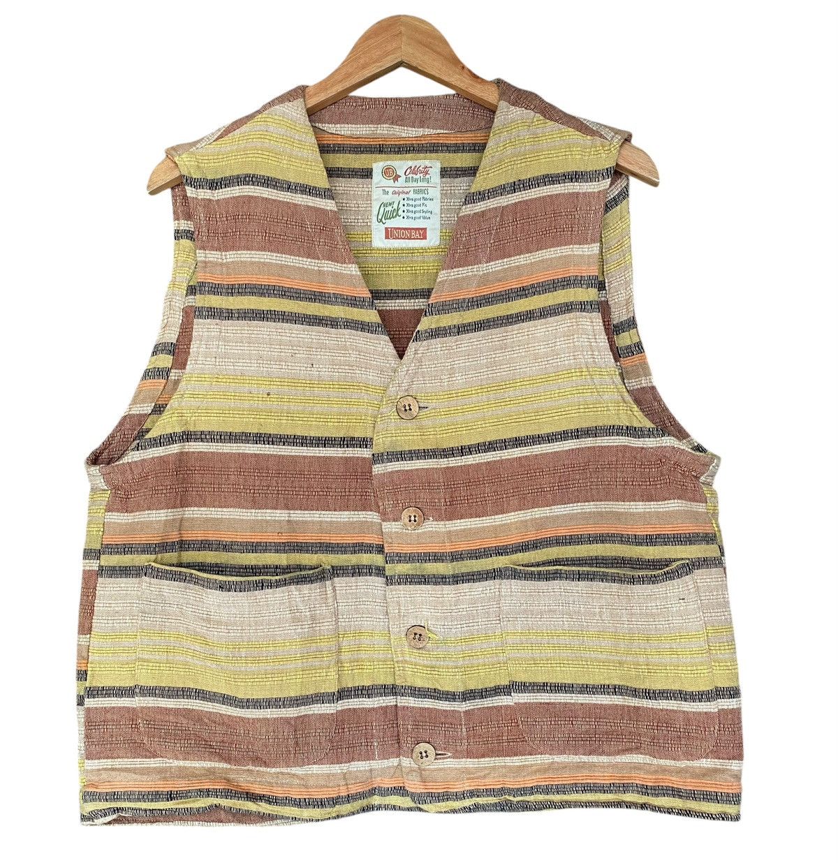 UNIONBAY Vintage UNION BAY Pocket Vest Button Size US M / EU 48-50 / 2 - 1 Thumbnail