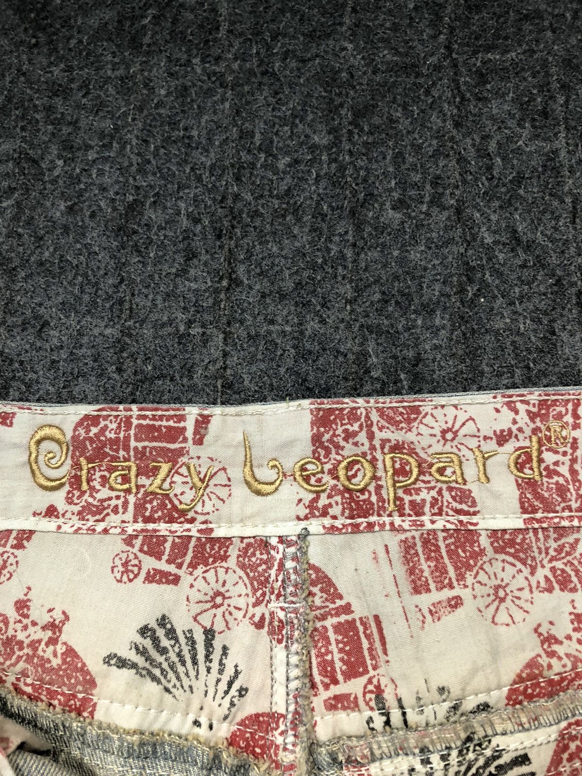 Hysteric Glamour Hype 90s Crazy Leopard Multipocket Zipper Bondage Denim Size US 33 - 15 Thumbnail