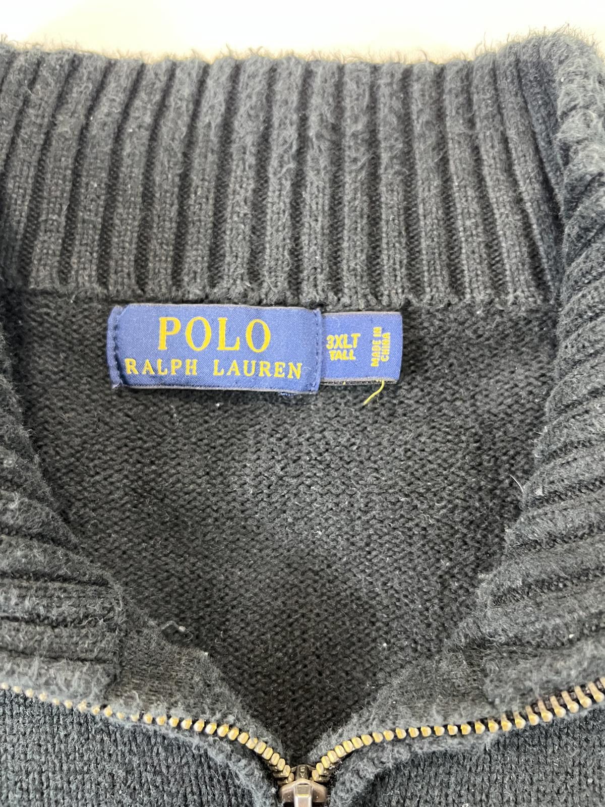 Polo Ralph Lauren Polo Ralph Lauren Men's Black Half-Zip Sweater Size 3XLT Size US XXL / EU 58 / 5 - 3 Thumbnail
