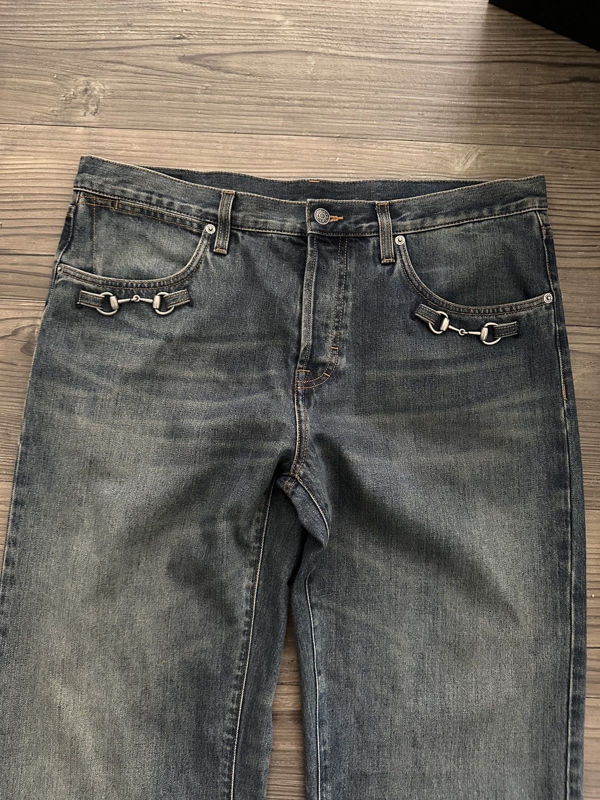 Gucci SS26 Unreleased Gucci x Demna Metal Latch Denim Size US 38 / EU 54 - 2 Thumbnail