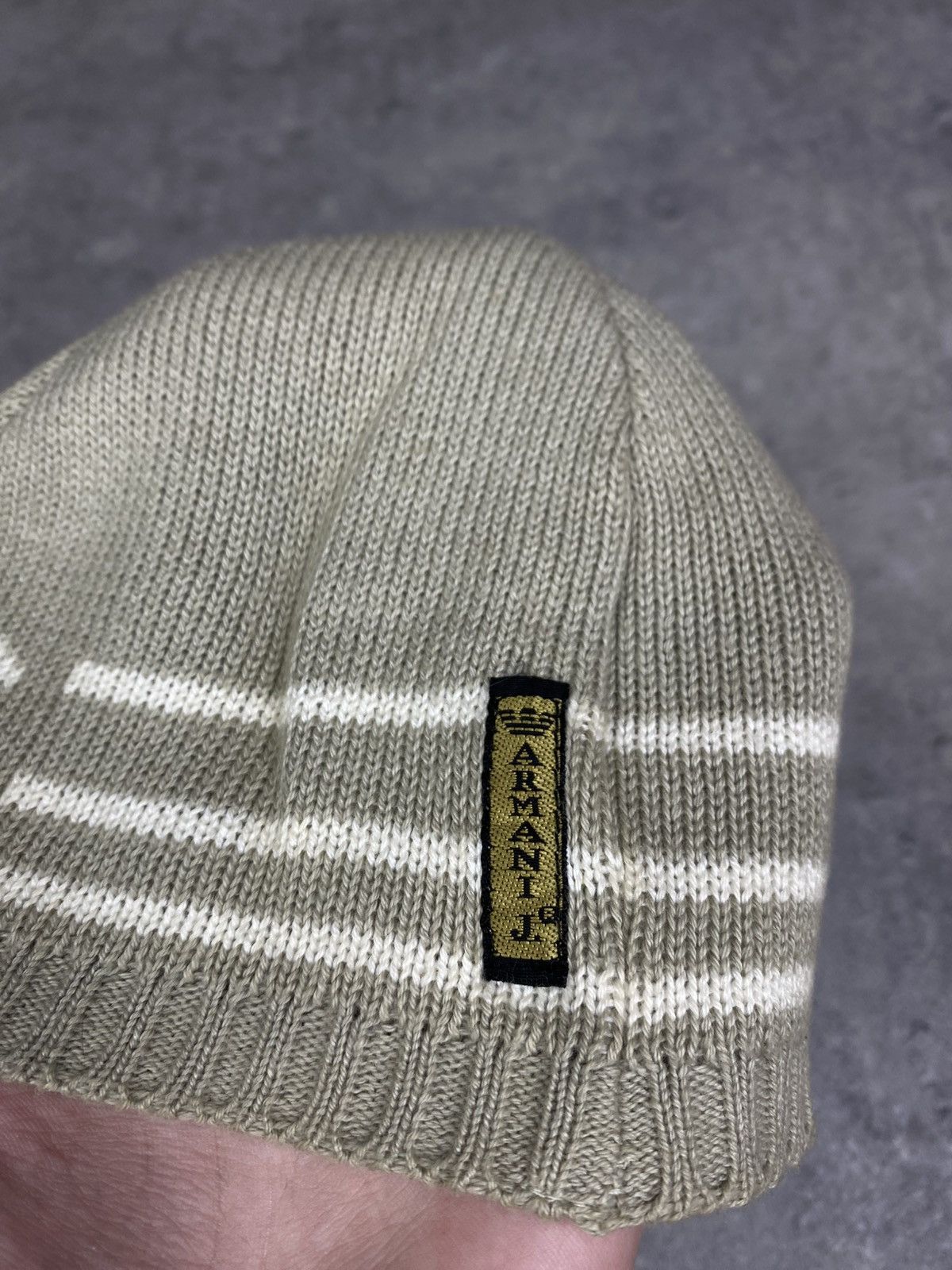 Emporio Armani Armani Jeans har 90’s USA beanie vintage rare streetwear y2k Size ONE SIZE - 3 Thumbnail