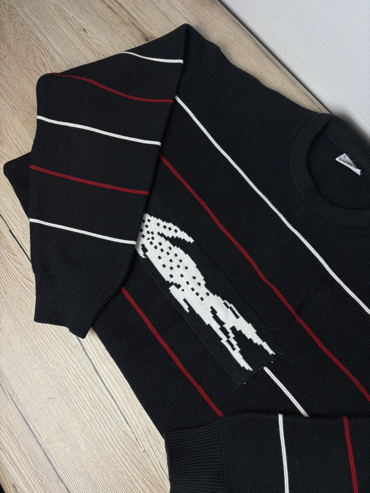 Lacoste × Vintage Sweater Lacoste Size US XL / EU 56 / 4 - 5 Thumbnail