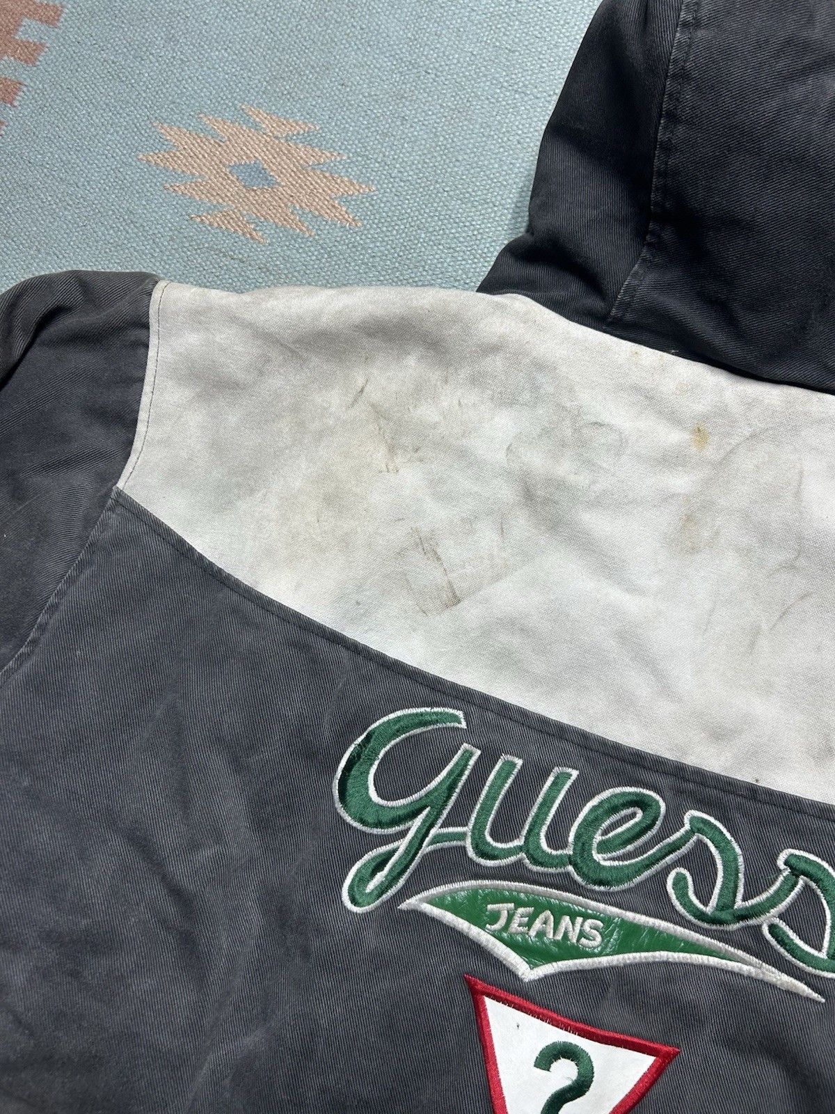 Vintage Vintage guess hooded work jacket canvas Carhartt quilted XL Size US XL / EU 56 / 4 - 3 Thumbnail