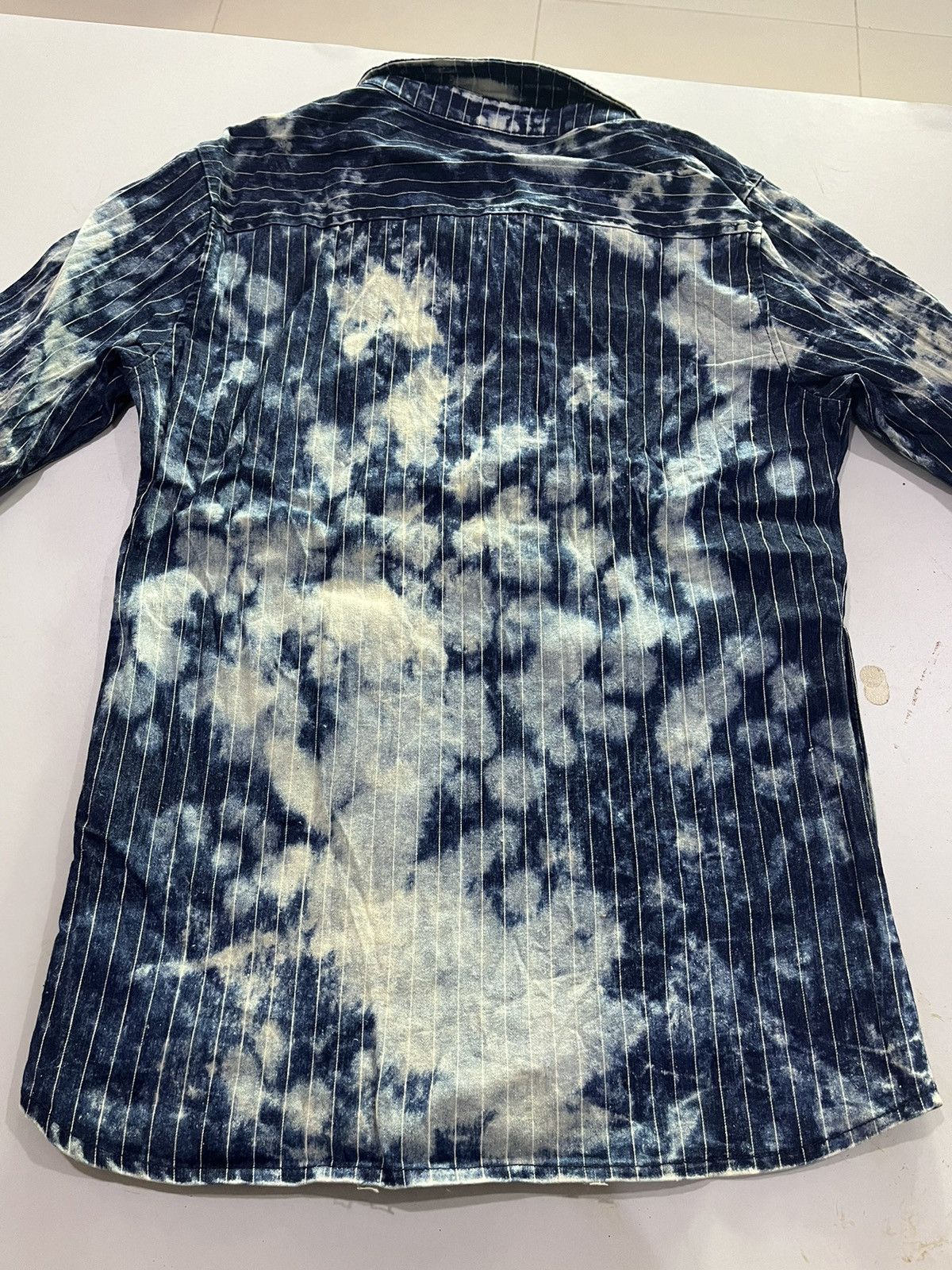If Six Was Nine Vintage Semantic design acid wash button up shirt Size US M / EU 48-50 / 2 - 8 Thumbnail