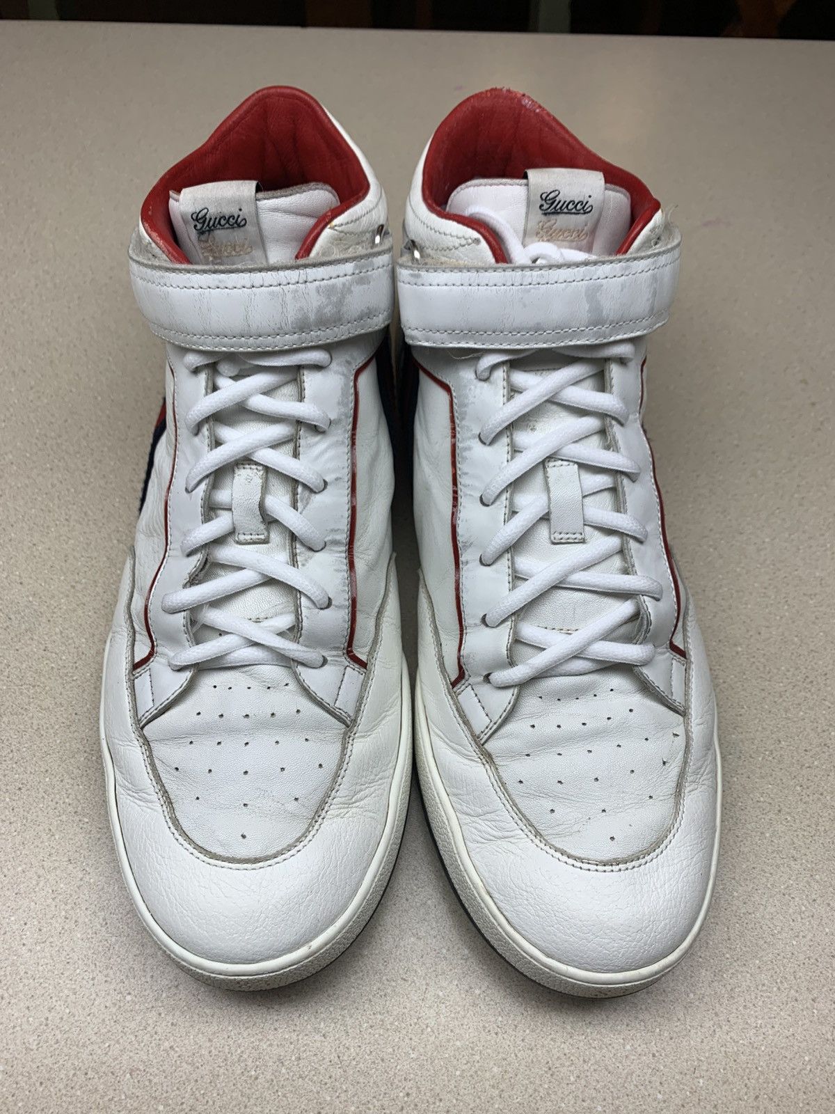 Gucci Gucci High-Top Lace-Up Sneakers 10.5 Size US 10.5 / EU 43-44 - 2 Thumbnail