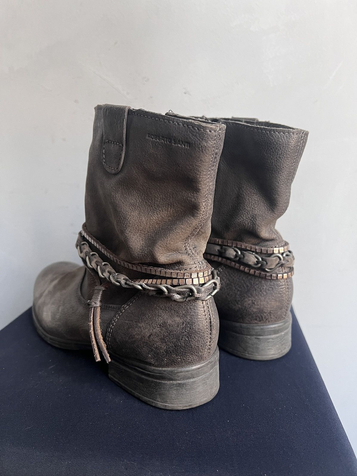 Hedi Slimane Rare ankle hype japanese avant garde boots A.S. 98 style Size US 7.5 / EU 40-41 - 7 Thumbnail