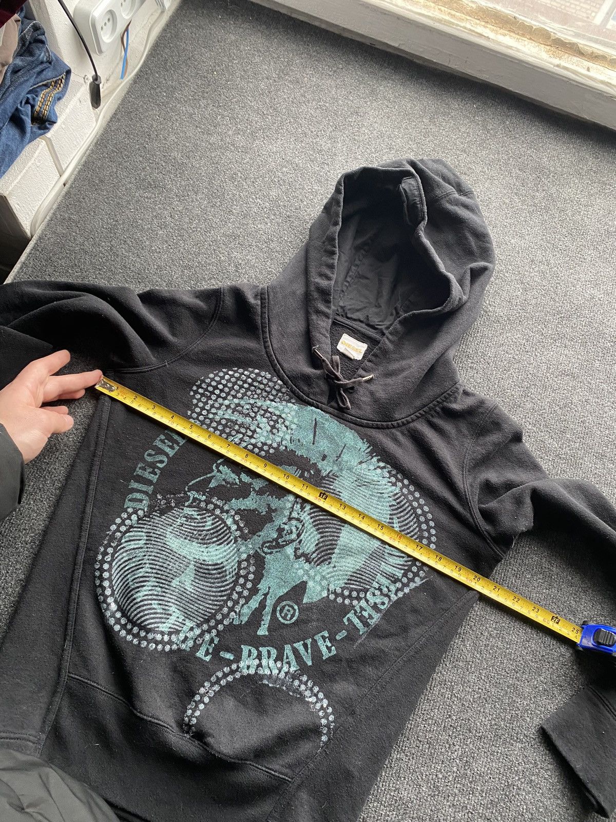 Diesel 🔥Opium Punk Diesel Head Logo black faded wom hoodie m rare Size M / US 6-8 / IT 42-44 - 7 Thumbnail