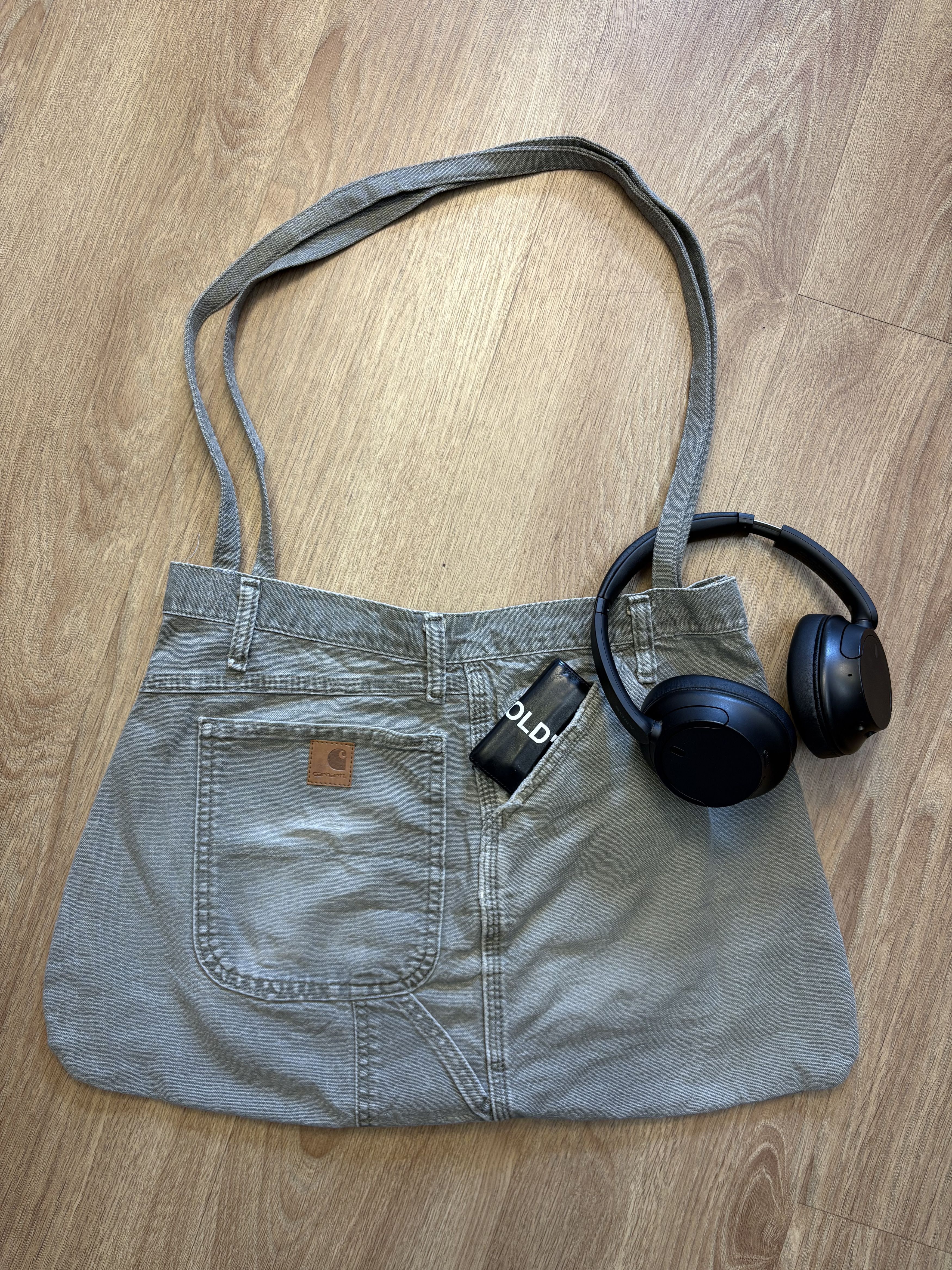 Carhartt Carhartt Reworked Cargo Pocket Khaki Tote Bag Size ONE SIZE - 1 Thumbnail