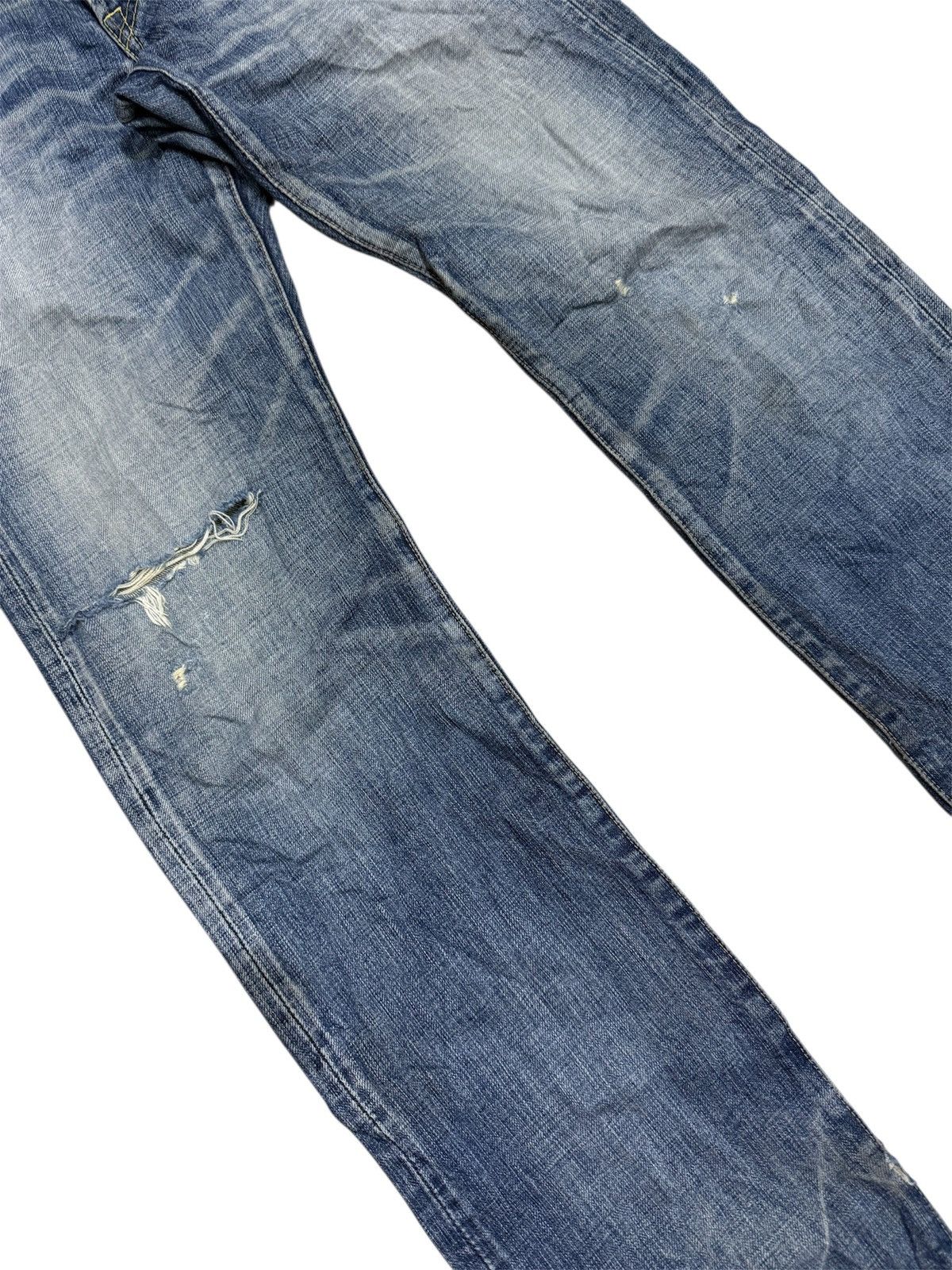 Hysteric Glamour HYSTERIC GLAMOUR DISTRESSED STYLE JEANS Size US 30 / EU 46 - 4 Thumbnail