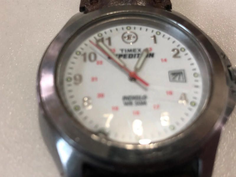 Timex Timex white dial brown leather strap Size ONE SIZE - 2 Thumbnail