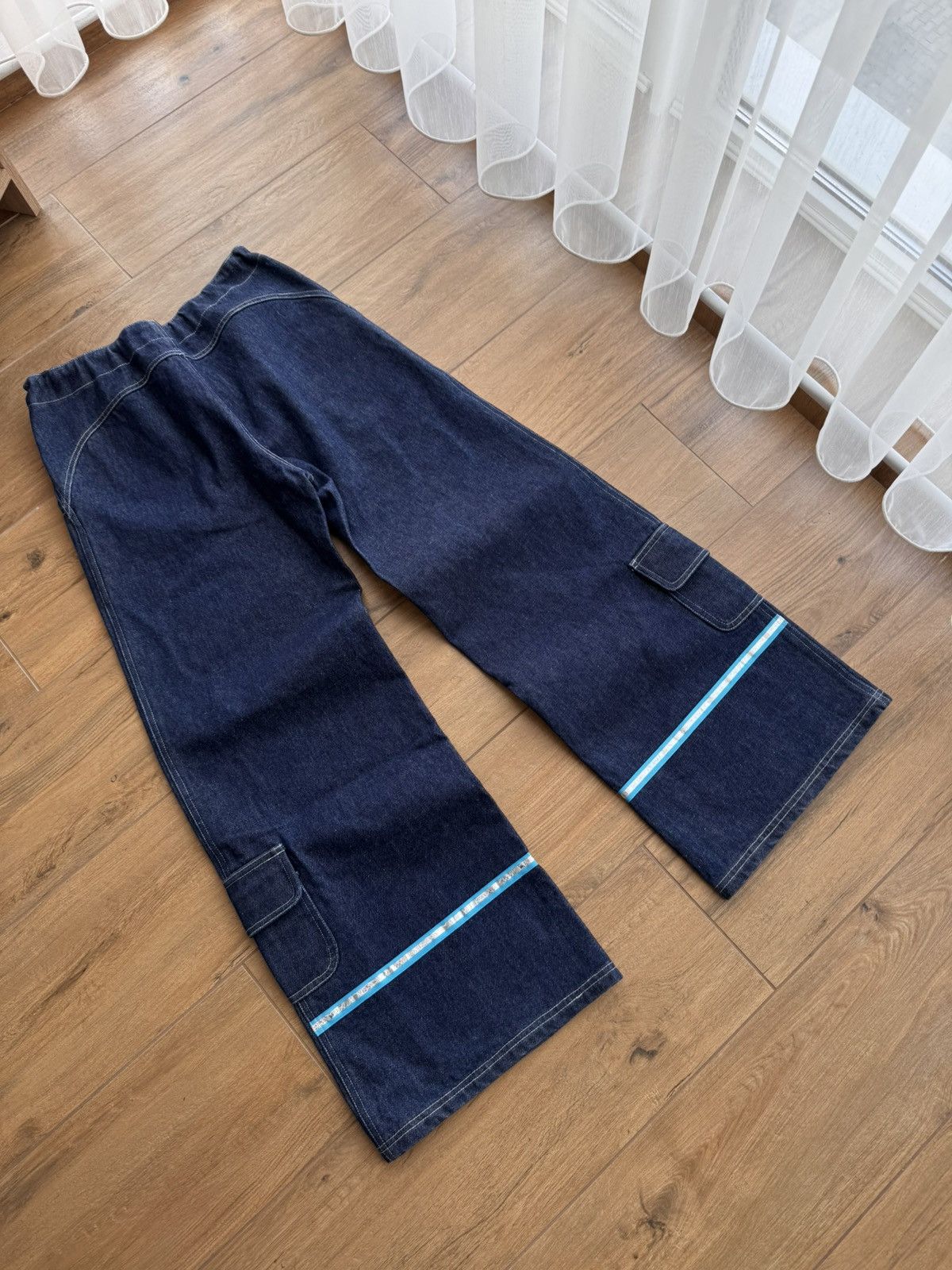 Japanese Brand × Vintage Vintage Auruze for Beau Baker 90s Skate Wide Leg Denim Jeans Size US 30 / EU 46 - 15 Thumbnail