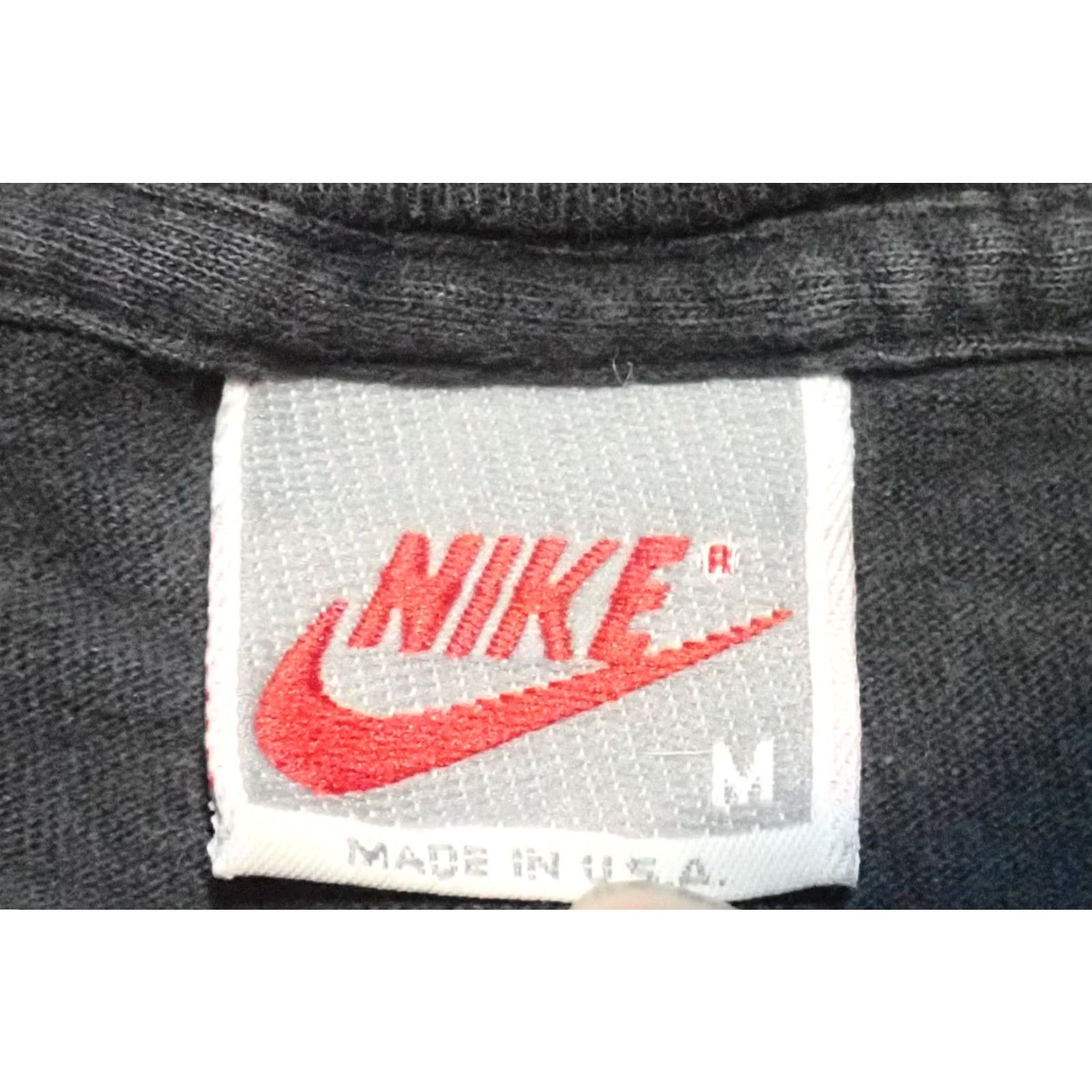 Nike VINTAGE Nike Flight T-Shirt | Nike Air Jordan Graphic Tee | Black Crew Neck Mens M | 1990s Distressed Single Stitch | USA Made | Michael Jordan Size US M / EU 48-50 / 2 - 4 Thumbnail