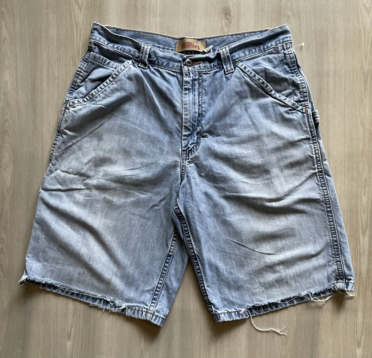 Old Navy × Vintage Vintage Y2K Old Navy Jean Jorts Painters Carpenter Sz 34 Size US 34 / EU 50 - 3 Thumbnail