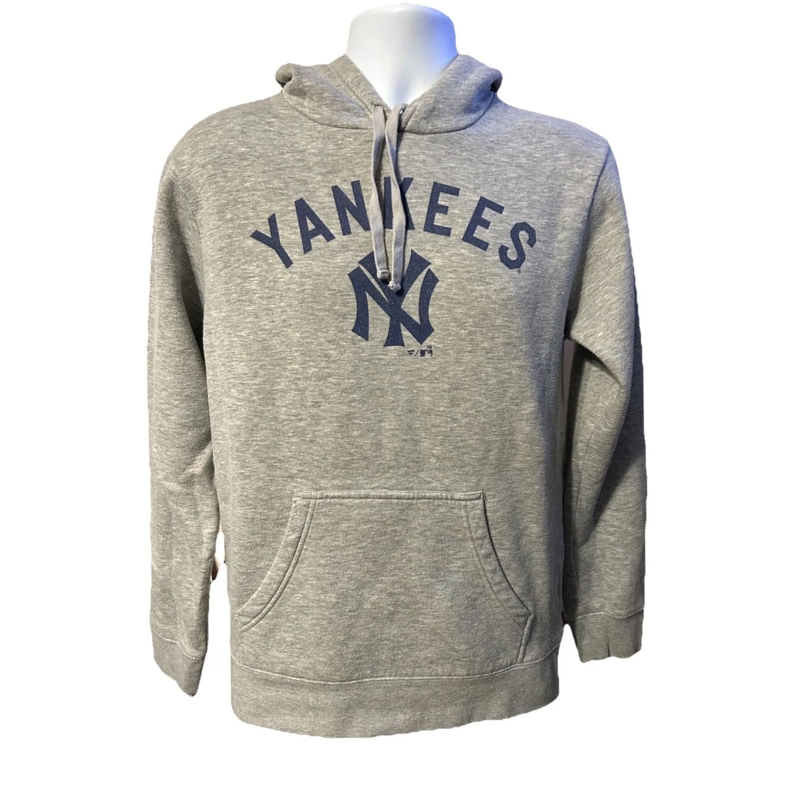 Vintage VINTAGE: No New York Yankees Fanatics Hoodie Adult Medium Gray Drawstrings Kangaroo Pocket Size US M / EU 48-50 / 2 - 2 Thumbnail