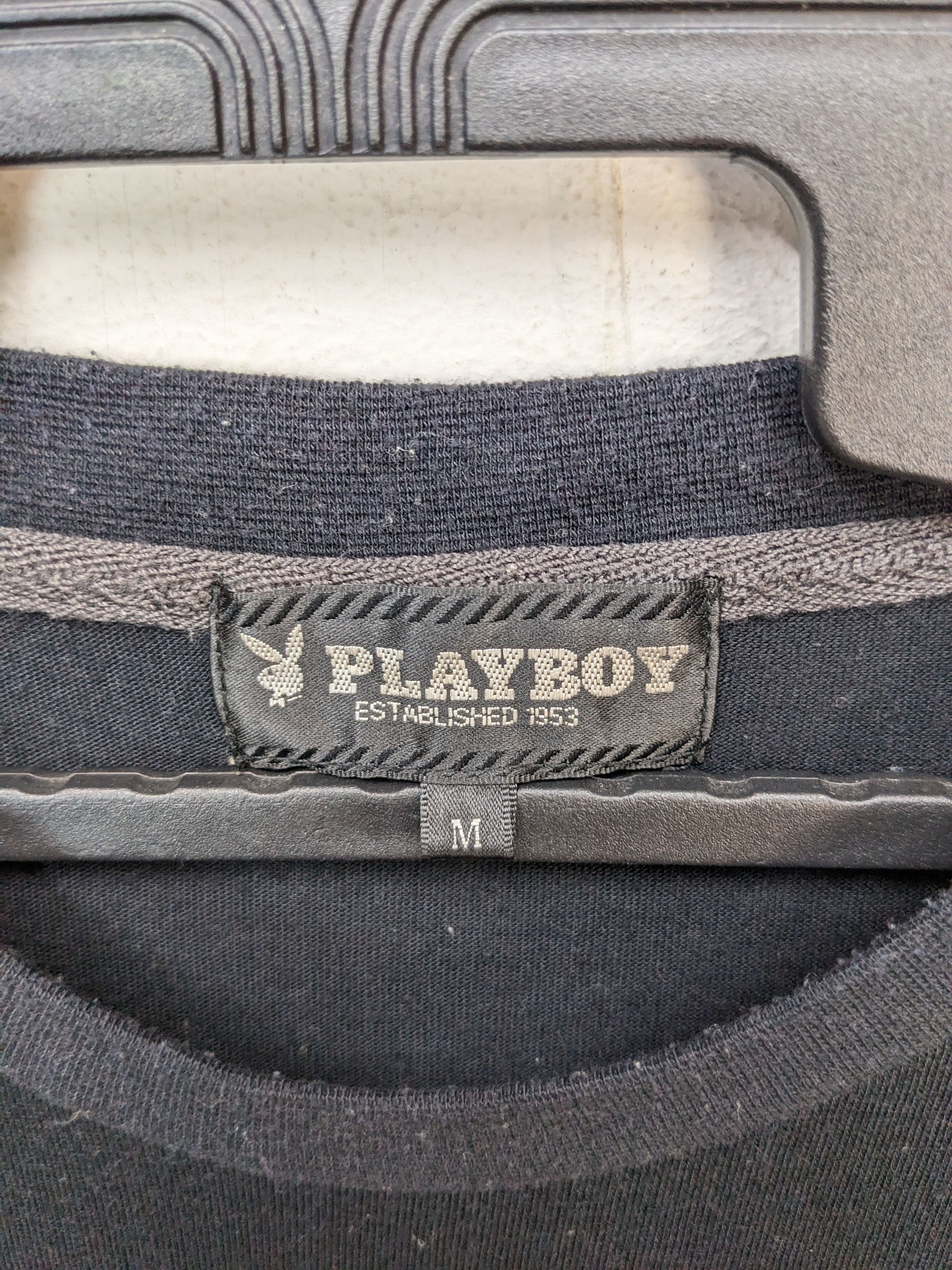 Playboy VINTAGE PLAYBOY BIG LOGO PONY BLACK TSHIRT Size US M / EU 48-50 / 2 - 4 Thumbnail