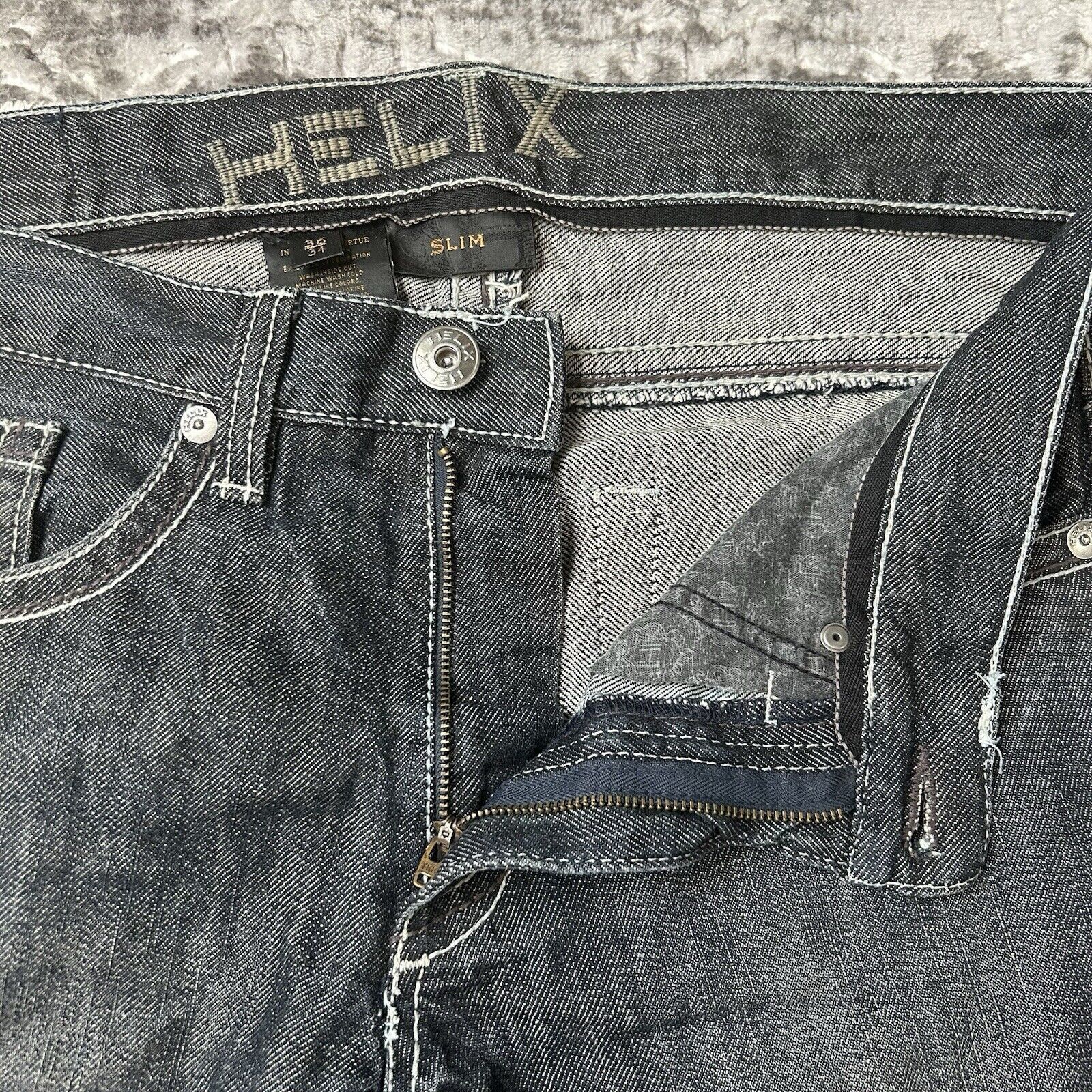 Helix Helix slim 36x34 jeans black men Size US 38 / EU 54 - 6 Thumbnail
