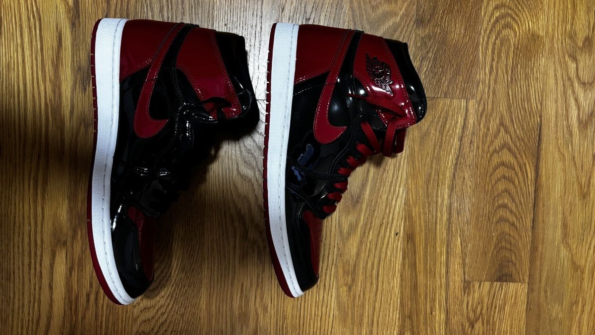 Jordan Brand Air Jordan 1 Retro High OG ‘Patent Bred’ Size US 11.5 / EU 44-45 - 2 Thumbnail