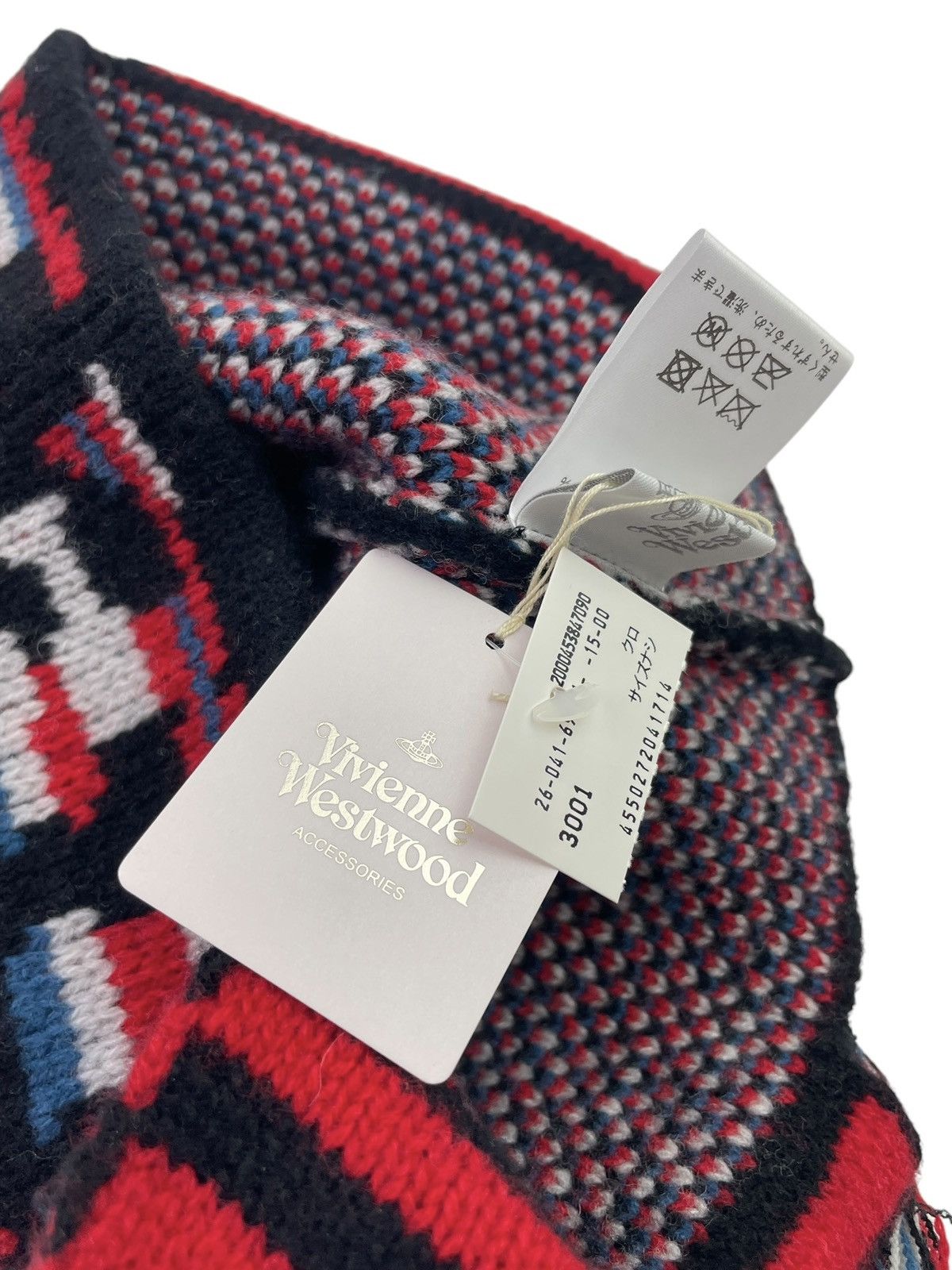 Vivienne Westwood Orb Knit Spell Out Earflap Beanie Size ONE SIZE - 10 Thumbnail