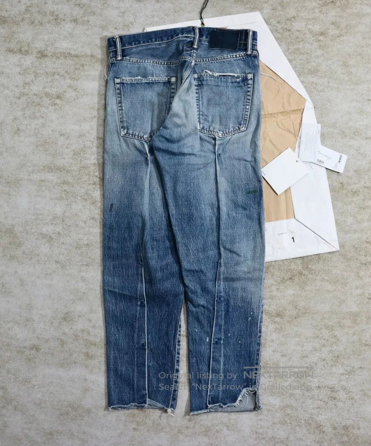 Visvim visvim journeyman tacked crash jeans. Size US 27 - 2 Thumbnail