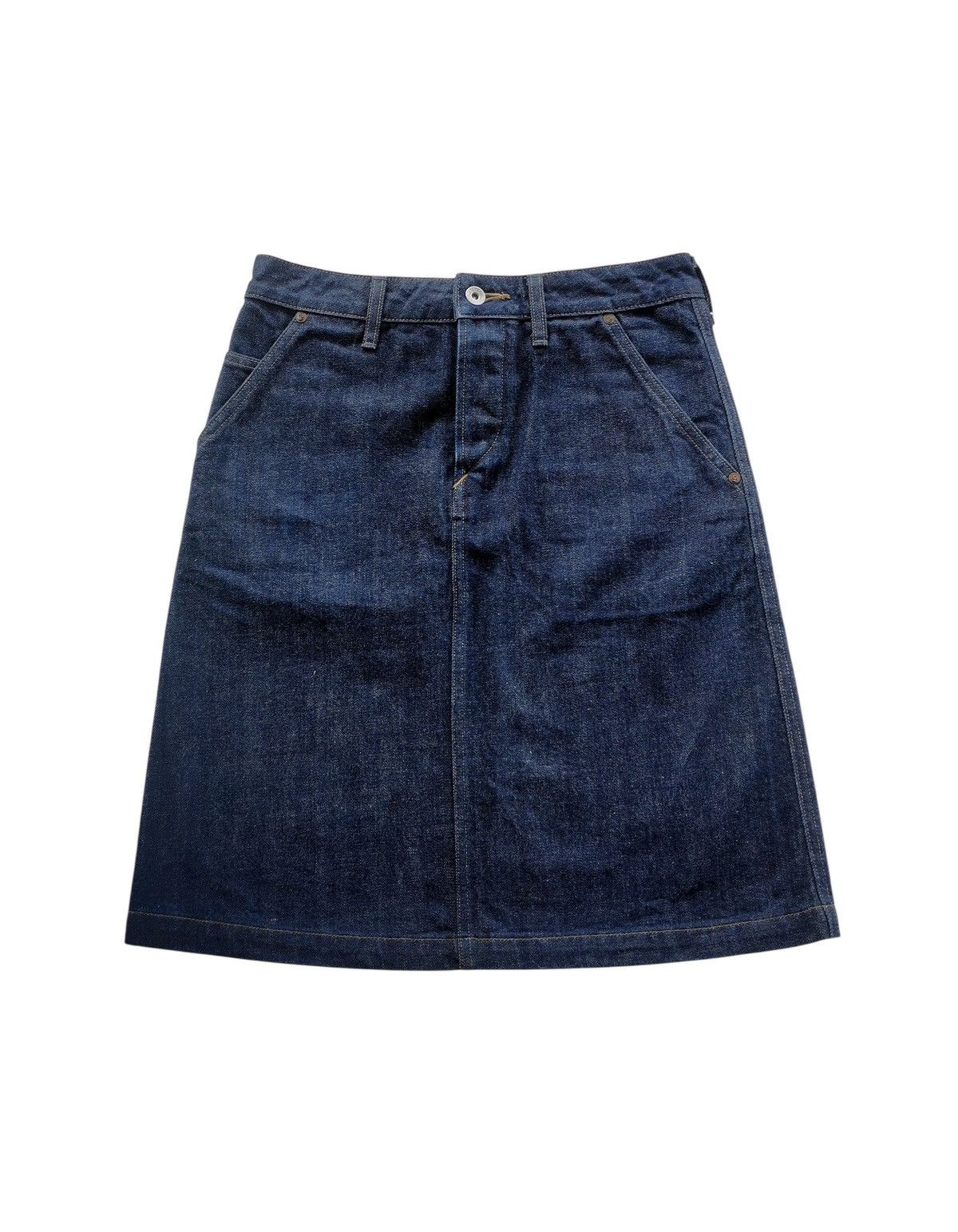 Margaret Howell × Snow Peak Margareth Howell Denim Skirt With Selvedge Buckle Size 28" / US 6 / IT 42 - 1 Thumbnail