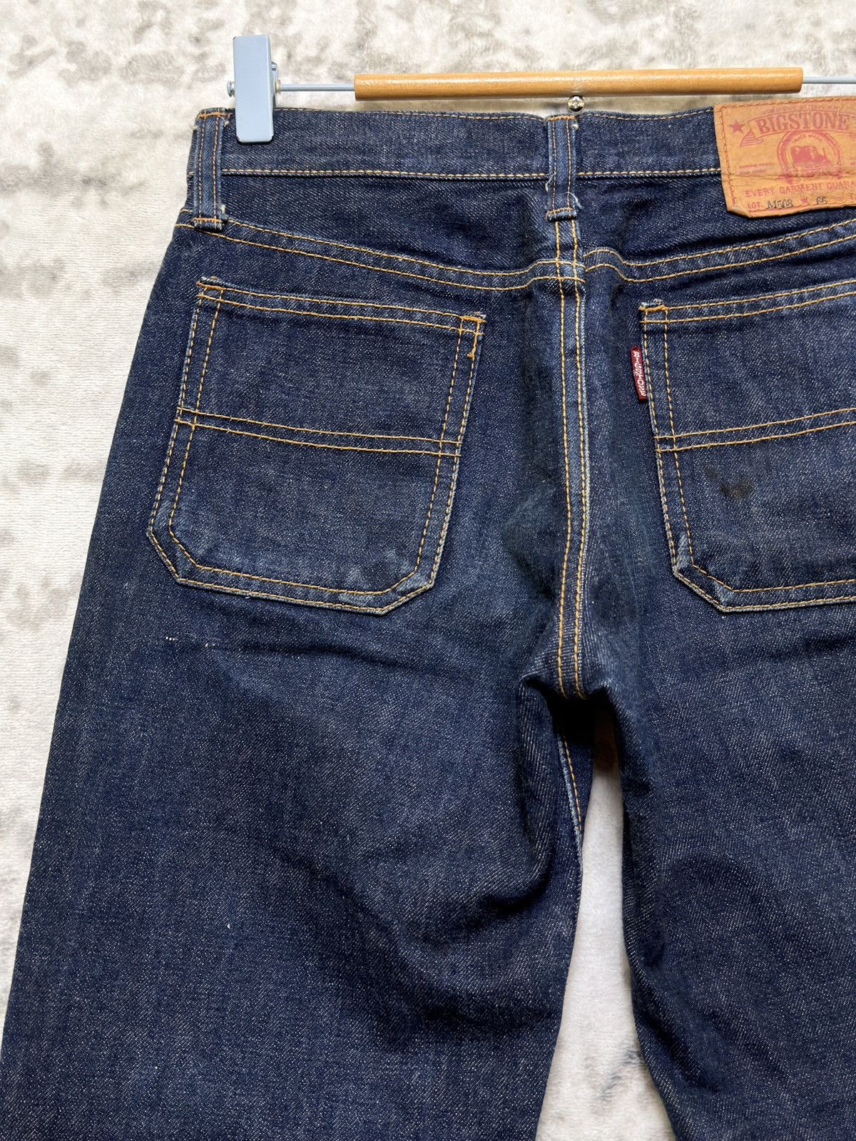 Vintage Vintage Big Stone LOT M508 Flared Bush Bell Bottom Denim Size US 27 - 10 Thumbnail