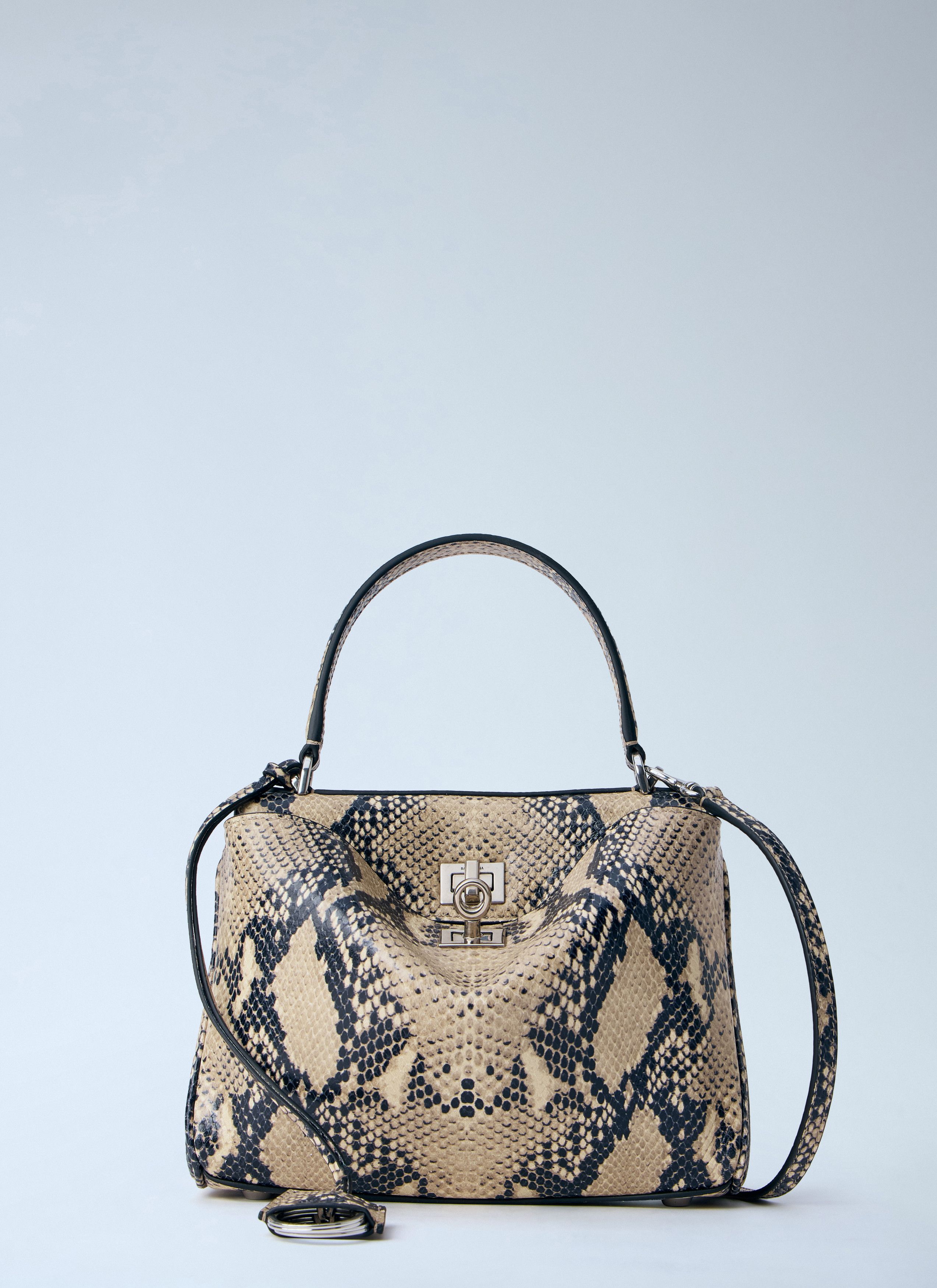 Balenciaga Rodeo Snakeskin-Effect Mini Handbag Size ONE SIZE - 1 Thumbnail