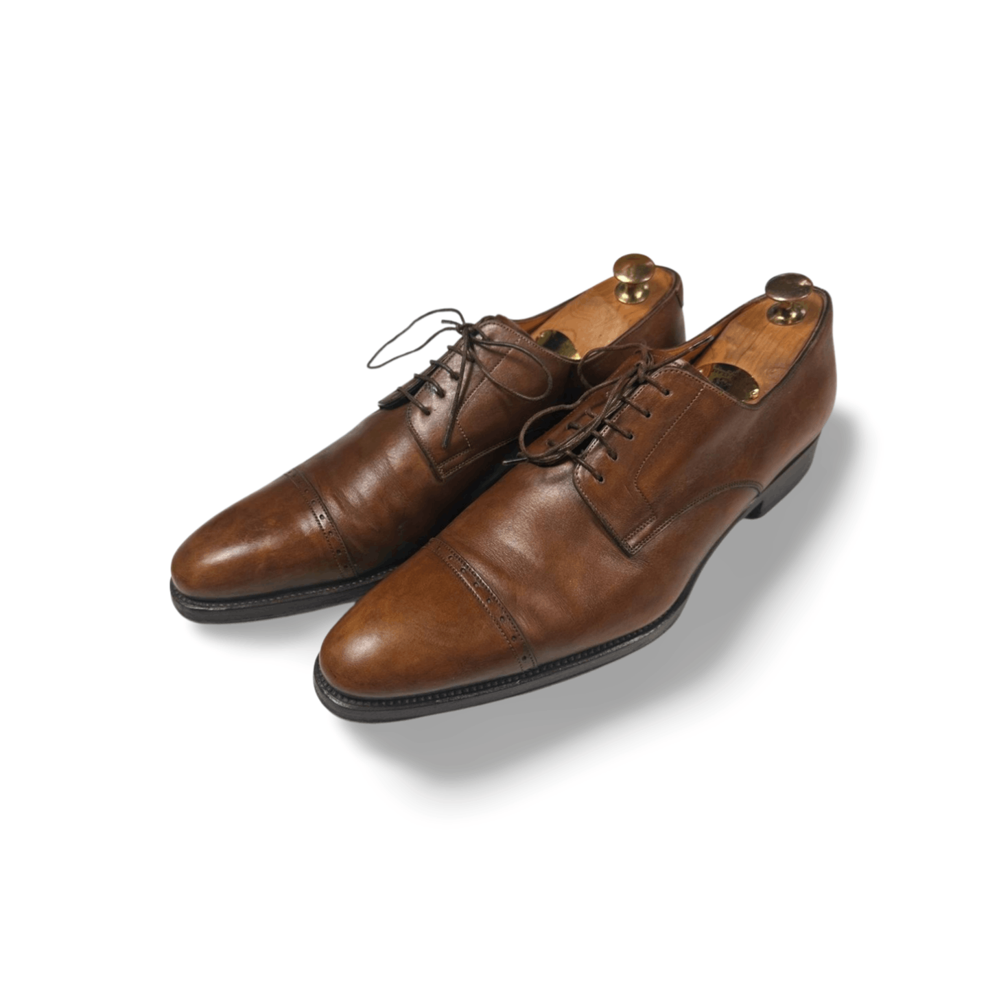 Santoni Derby Brogue 10.5 UK 11.5 US 45 Leather Dress Shoes