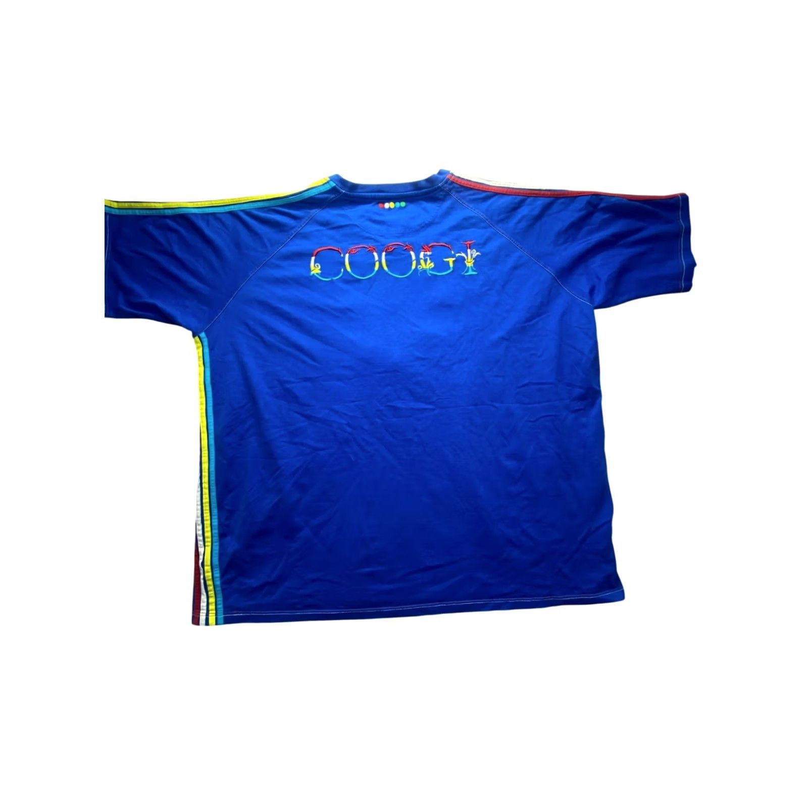Coogi VINTAGE Men’s Coogi T-Shirt 5XL Blue 90s Embroidery Front Back 34.5” Length Mens shirt Size US XXL / EU 58 / 5 - 2 Thumbnail