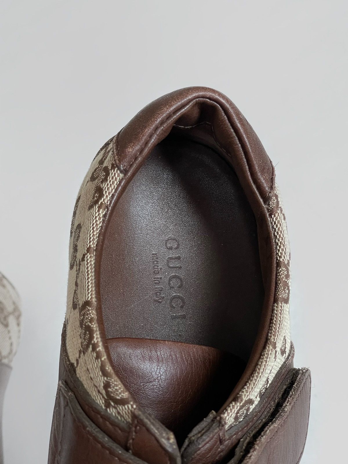Gucci Vintage Gucci monogram leather boxing/soccer sneakers Size US 8 / IT 38 - 7 Thumbnail