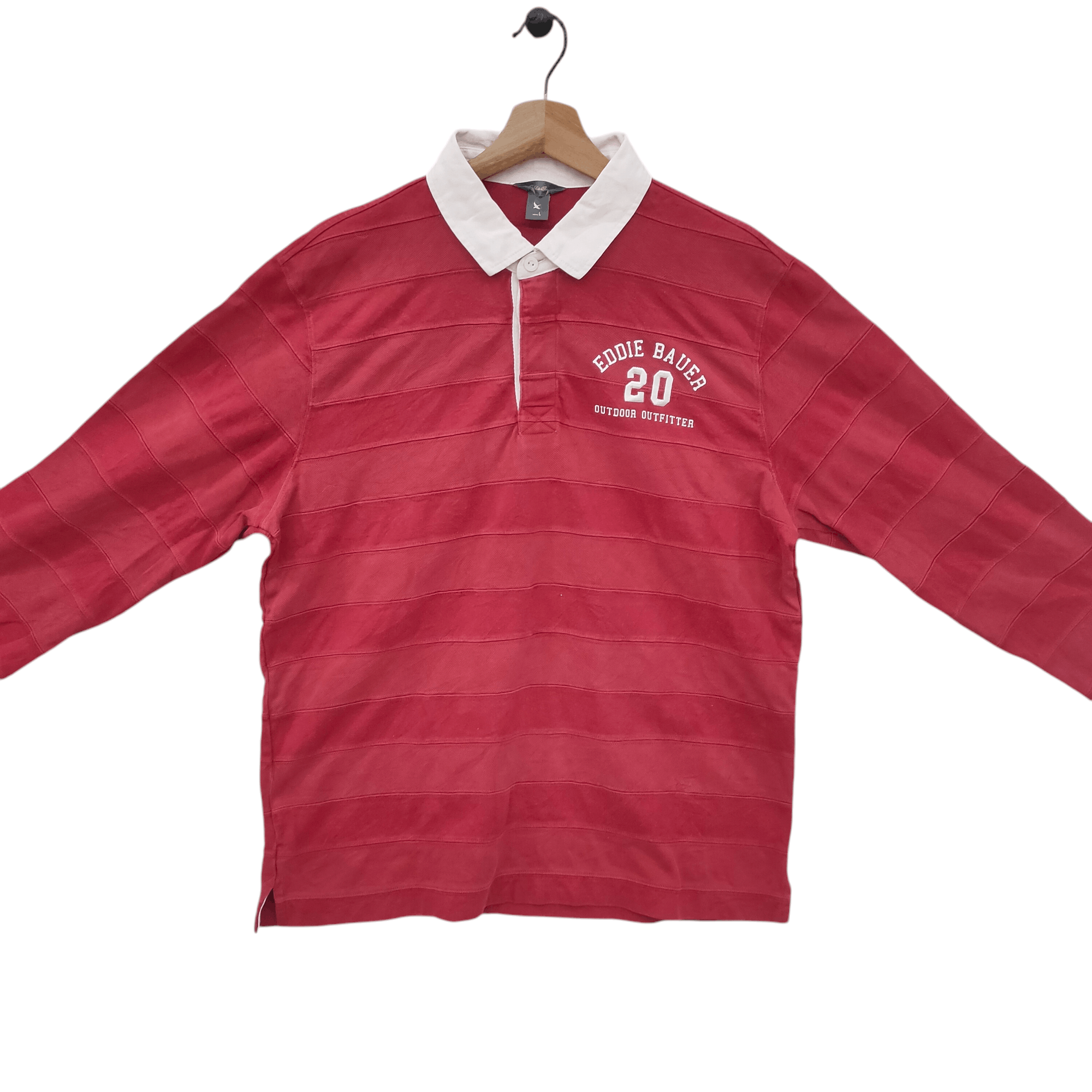 Designer × Eddie Bauer Vintage Eddie Bauer Rugby Shirt Size US L / EU 52-54 / 3 - 3 Thumbnail