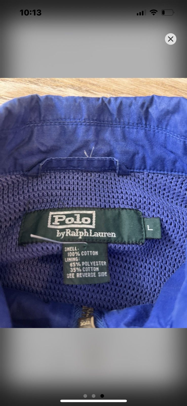 Polo Ralph Lauren × Vintage Vintage 90s Polo Ralph Lauren 2 Tone Zippered Light Jacket Size US M / EU 48-50 / 2 - 4 Thumbnail