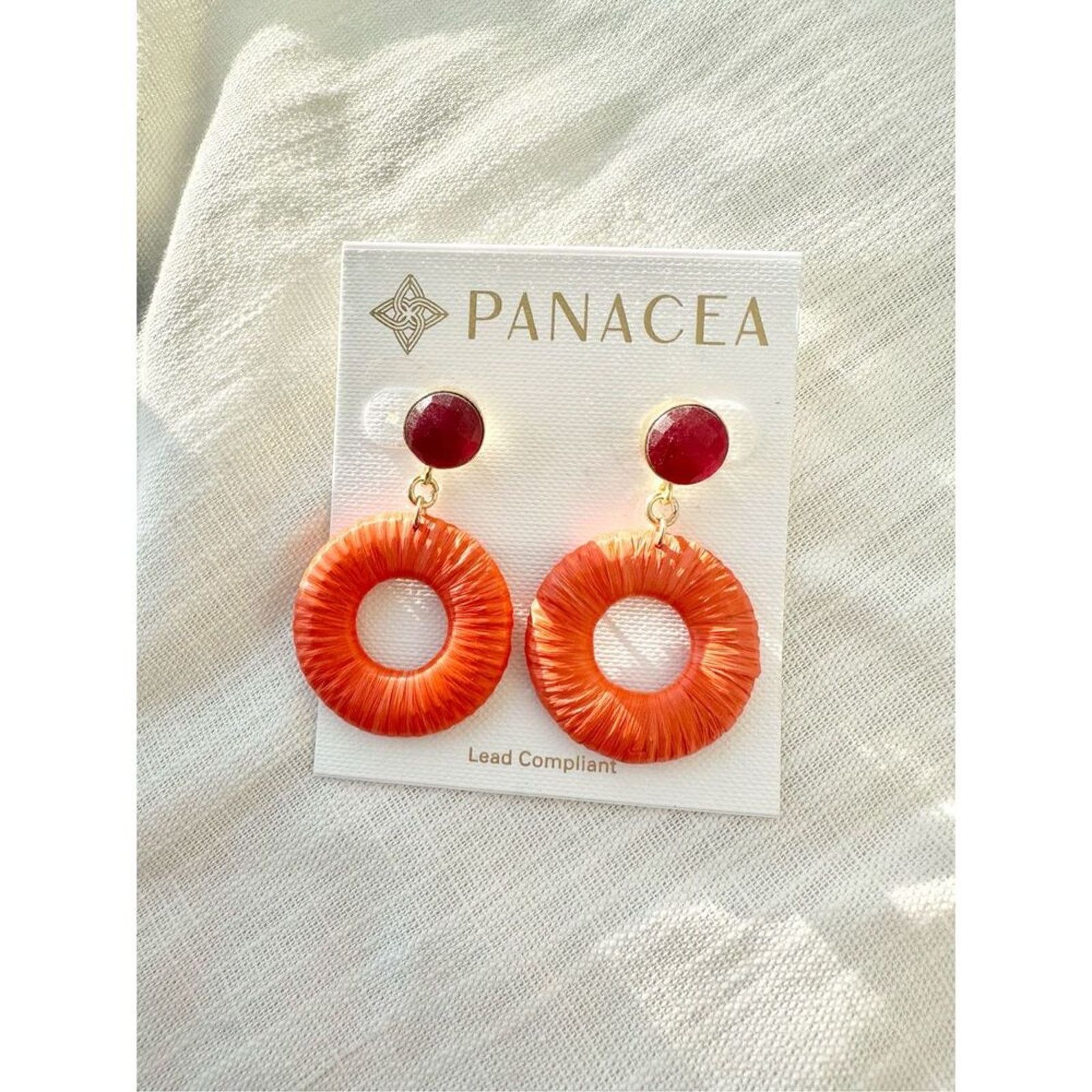Nordstrom Panacea Summertime Orange Dangle Earrings Size ONE SIZE - 2 Thumbnail