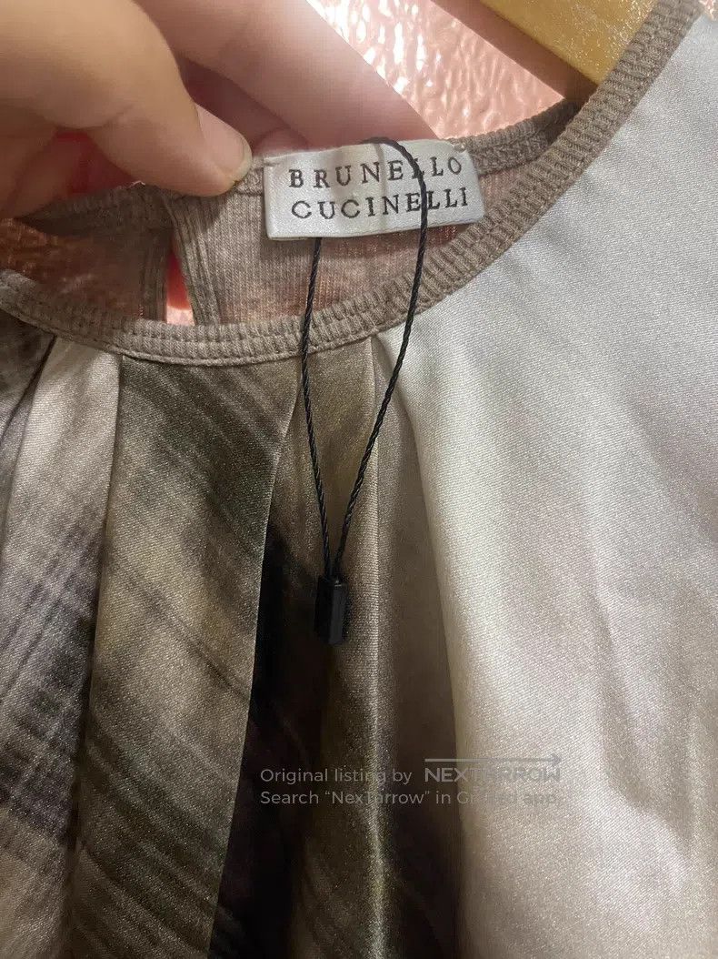 Brunello Cucinelli brunello cucinelli Silk and Knit Sleeveless Top Size S / US 4 / IT 40 - 3 Thumbnail