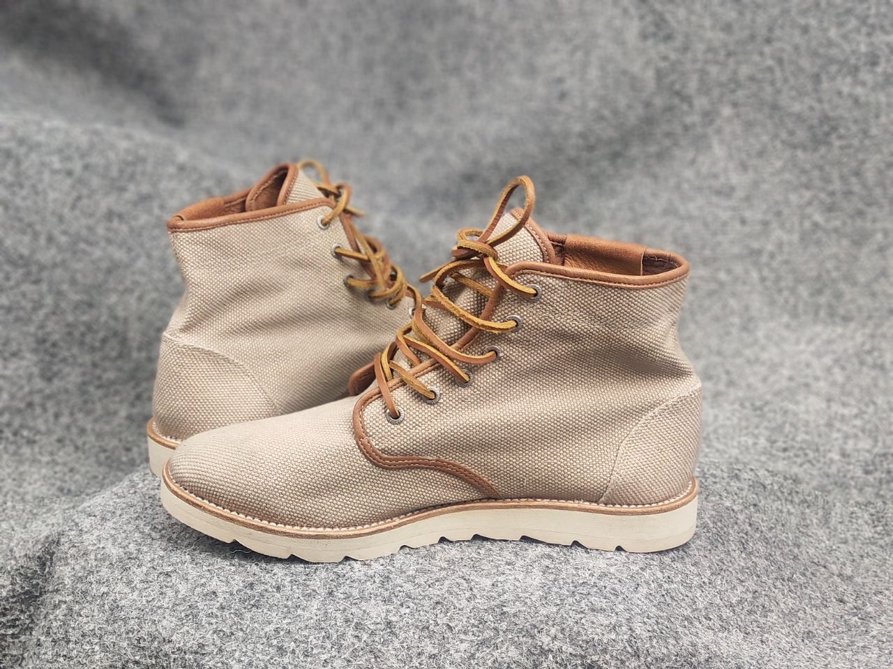 Peak Performance Peak Performance Canvas High-Top Flat Lace up Boots Shoes Size US 9 / EU 42 - 14 Thumbnail