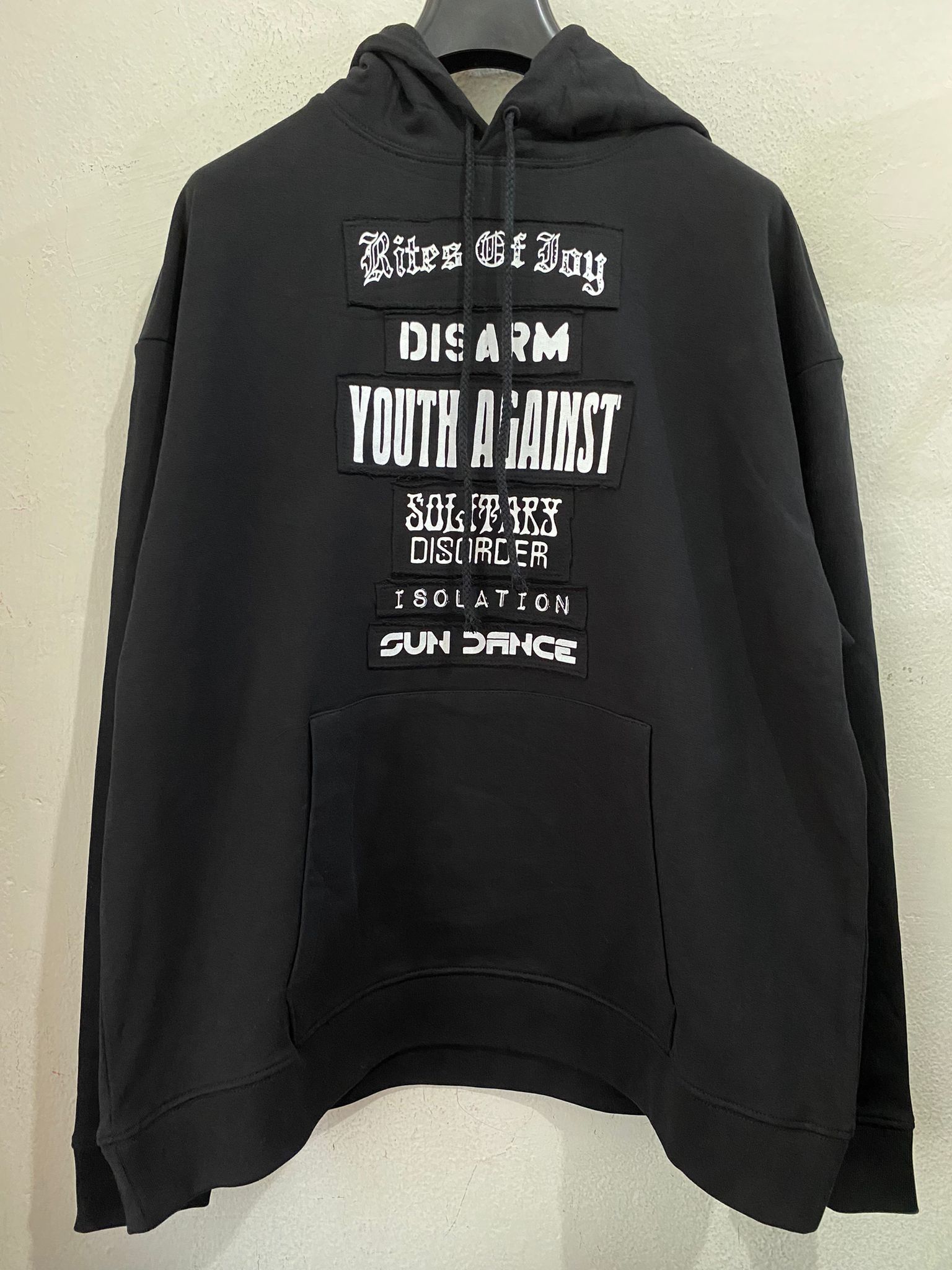 Raf Simons Raf Simons Black 'Rites Of Joy' Hoodie Size US M / EU 48-50 / 2 - 9 Thumbnail