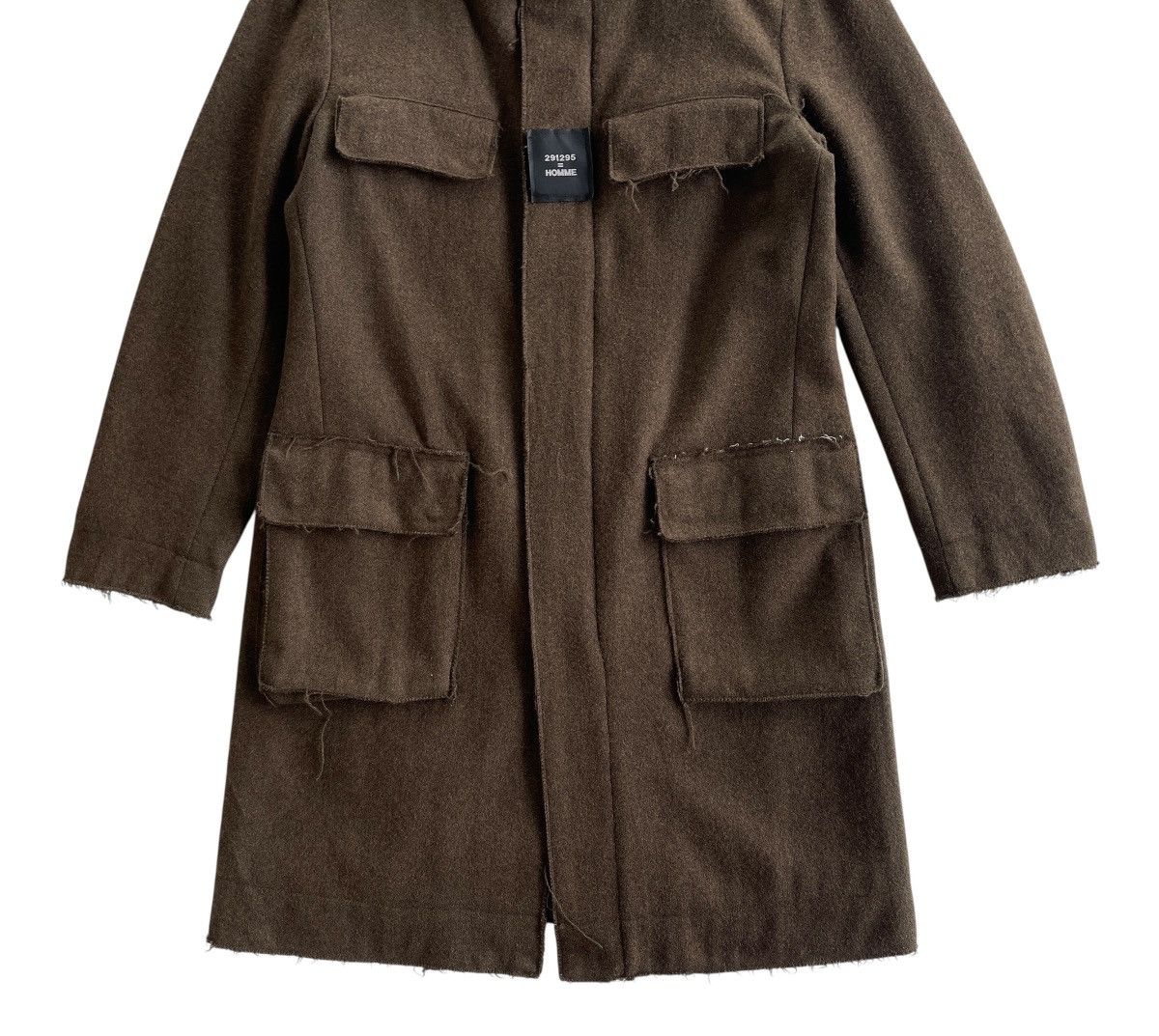 291295=Homme 291295 Homme Olive Green Cutoff Archive Coat Size US M / EU 48-50 / 2 - 8 Thumbnail