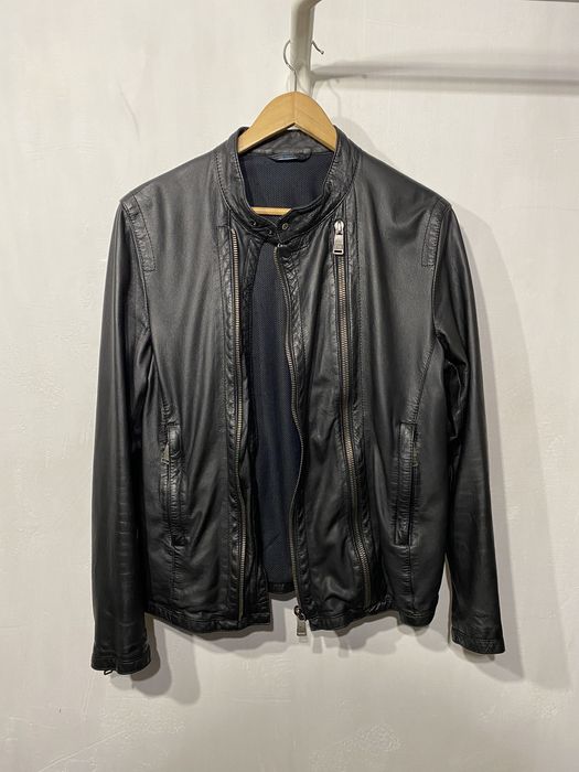 Vintage Dirk Bikkembergs vintage leather biker jacket black | Grailed